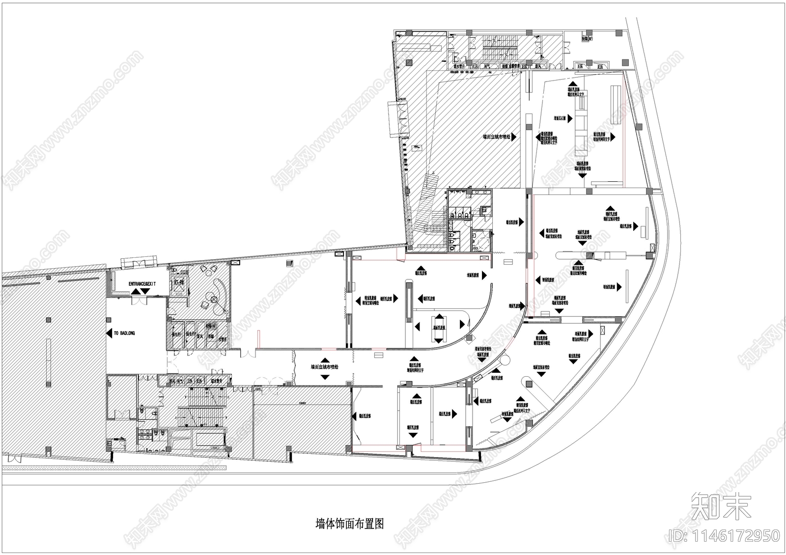 卢浮宫平面图cad施工图下载【ID:1146172950】