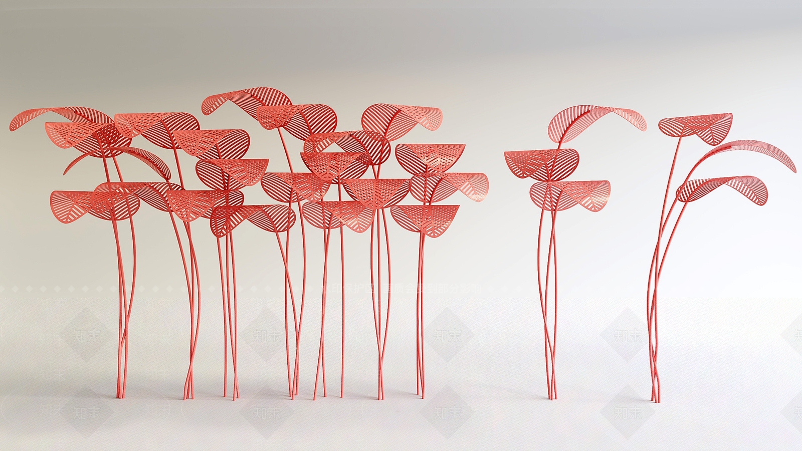 现代网红芭蕉植物美陈3D模型下载【ID:1146176258】