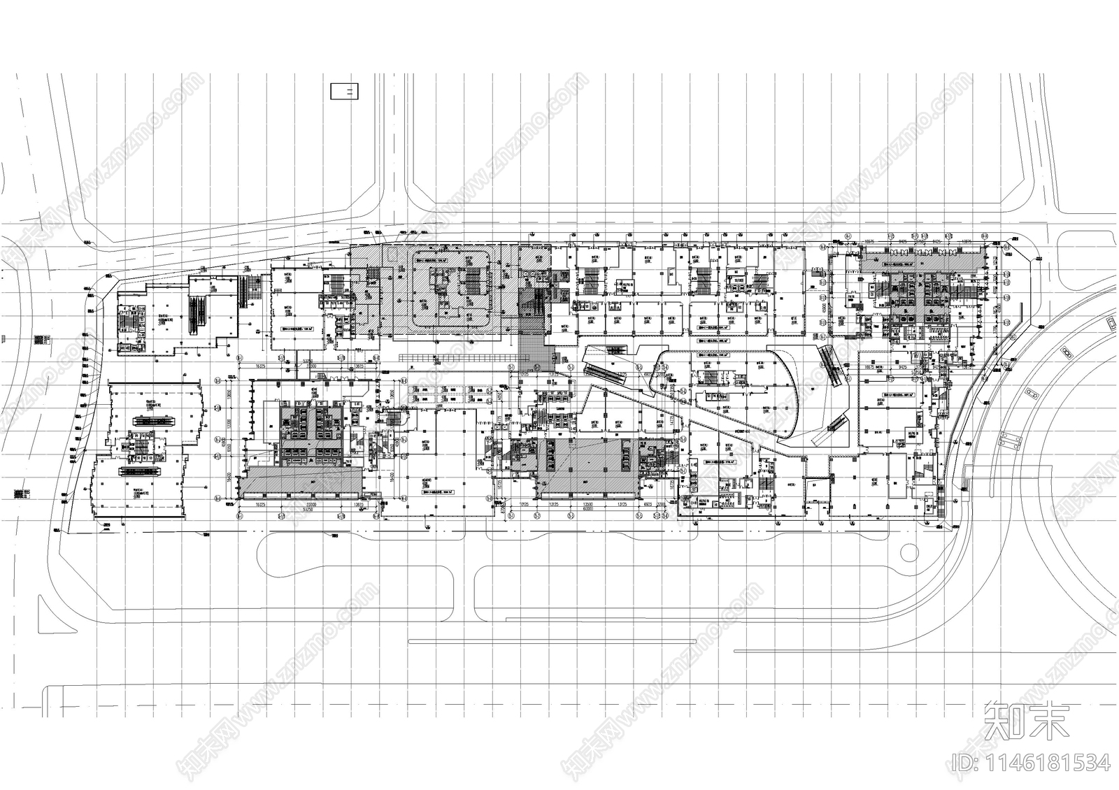 深圳万象天地建筑cad施工图下载【ID:1146181534】