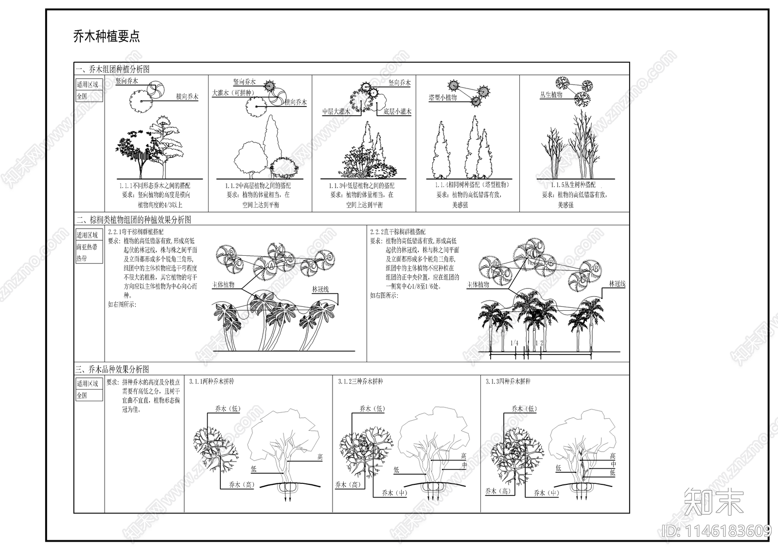 景观平面图cad施工图下载【ID:1146183609】
