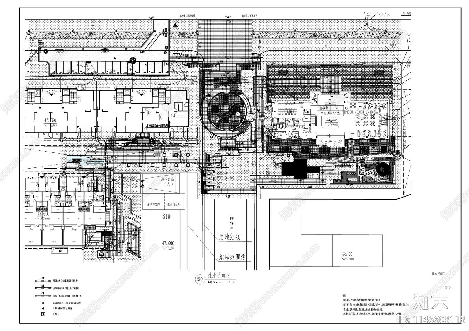 新中式示范区景观水电cad施工图下载【ID:1146603113】
