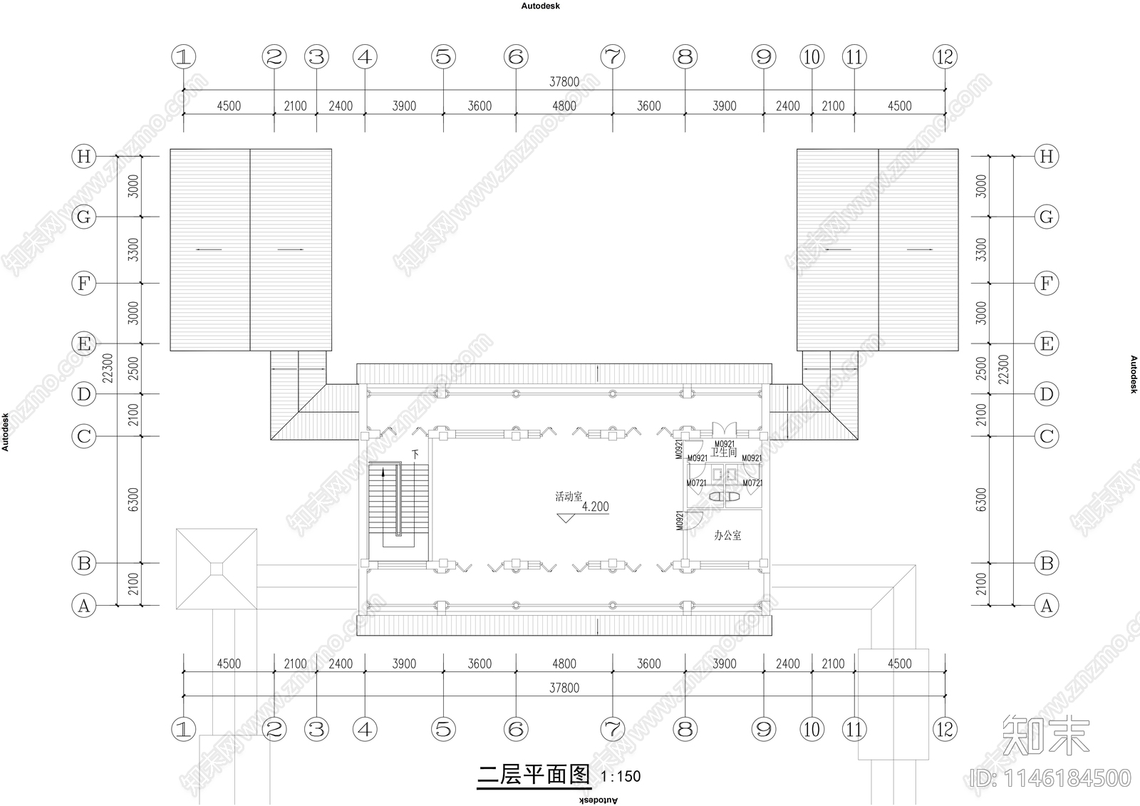 四合院建筑施工图下载【ID:1146184500】