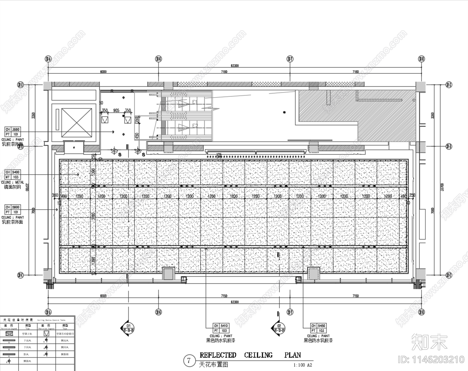 长沙中海湘水锦园城市客厅公区室内cad施工图下载【ID:1146203210】