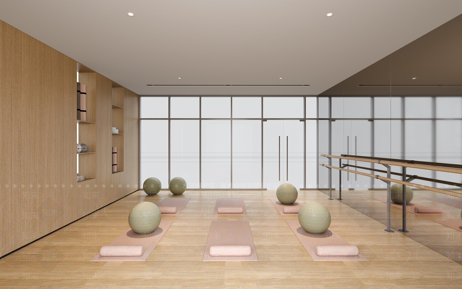 现代瑜伽室3D模型下载【ID:1146205768】
