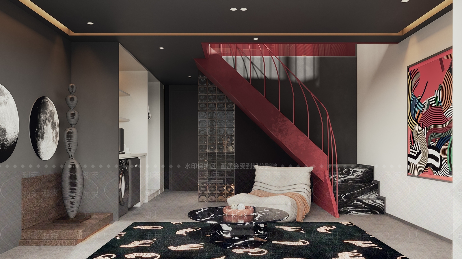 现代酒店主题客房3D模型下载【ID:1146217464】