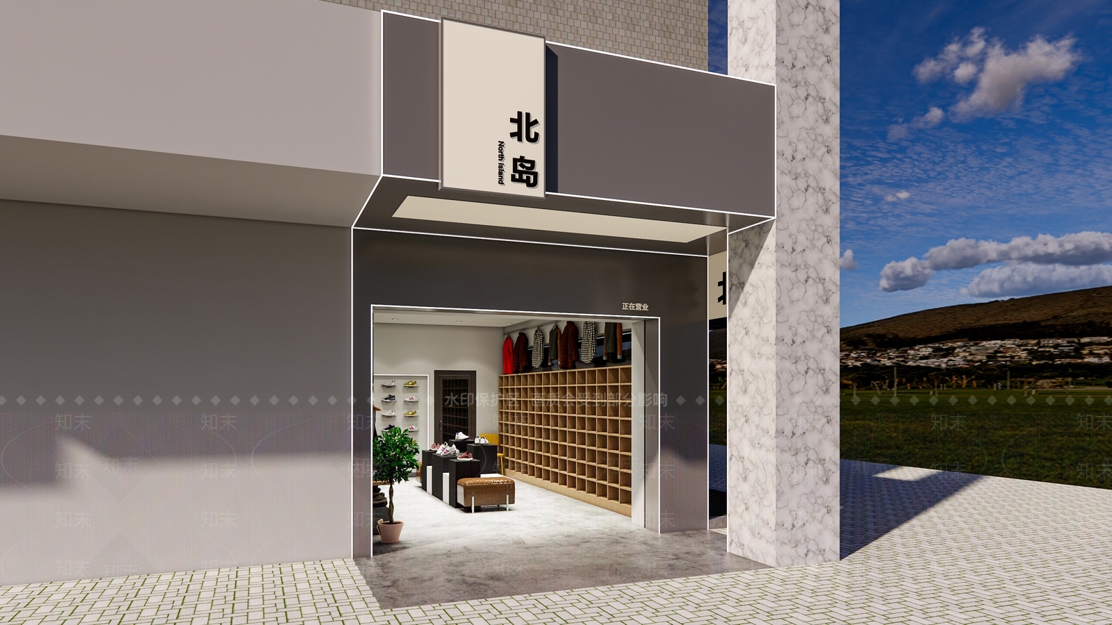 现代服装箱包店SU模型下载【ID:1146226152】
