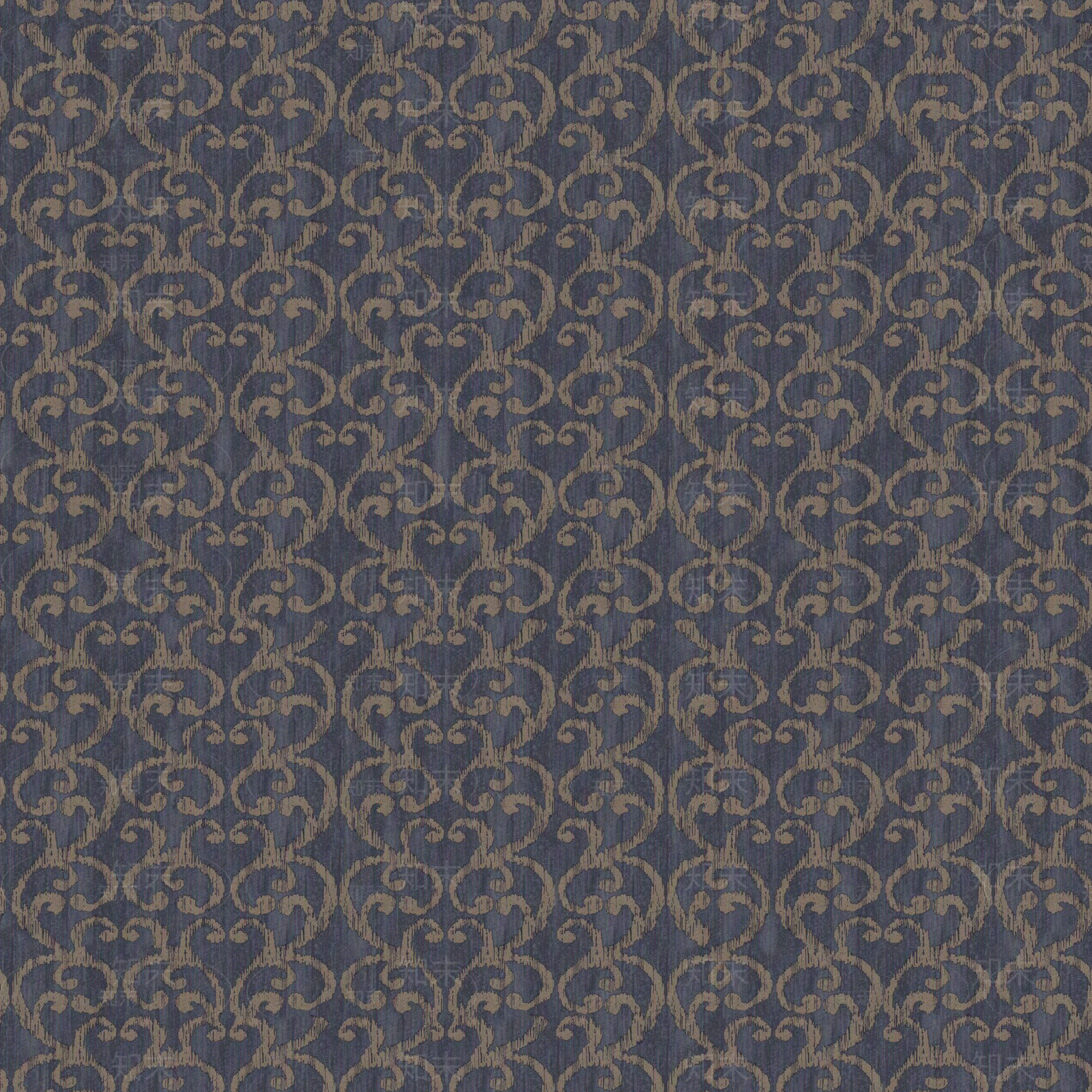 欧式深色花纹墙布贴图下载【ID:1146249225】