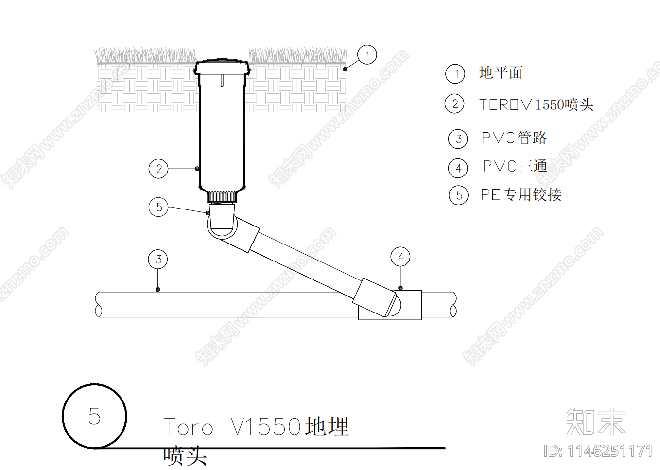 灌溉产品施工大样图cad施工图下载【ID:1146251171】