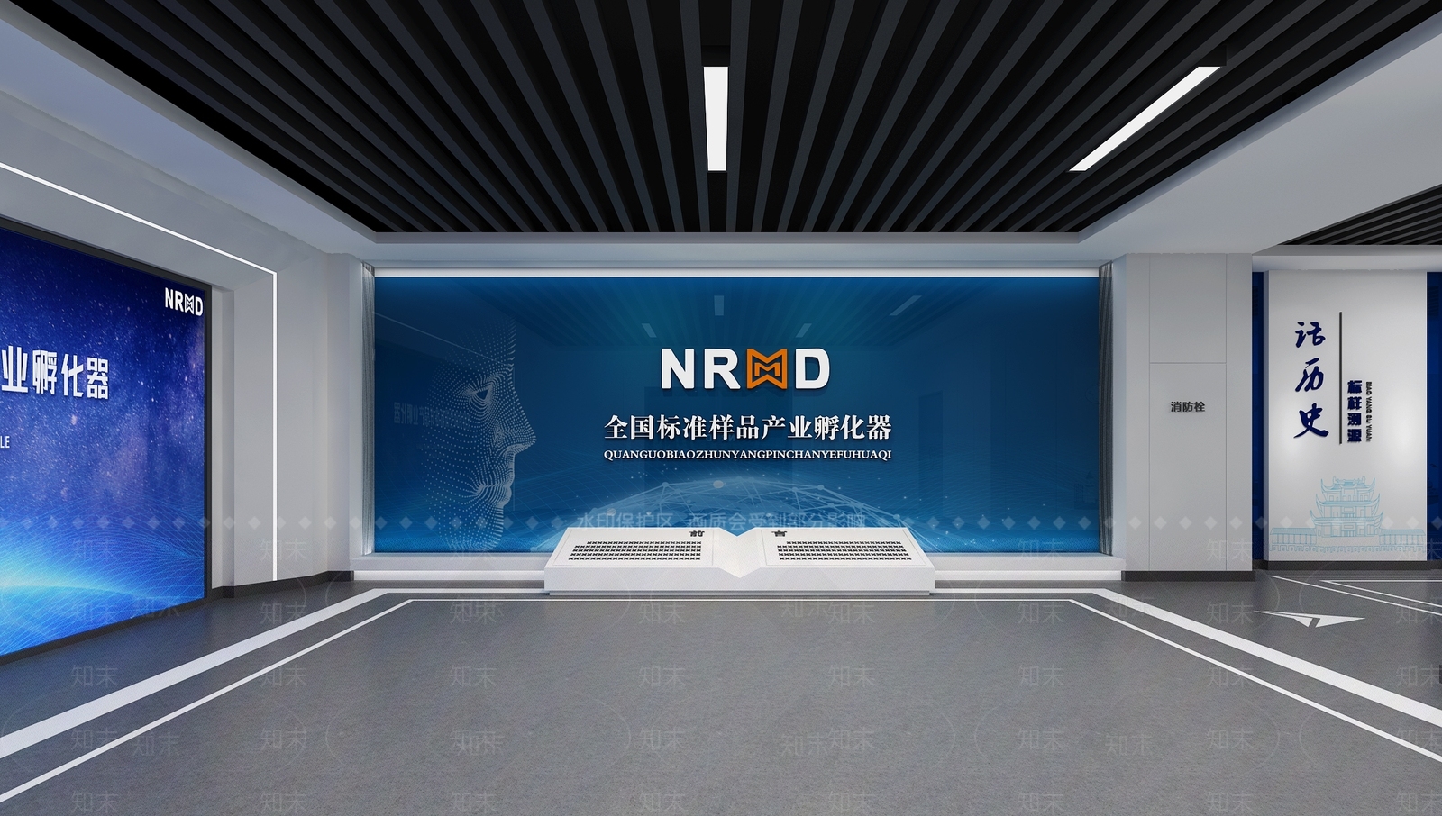现代科技展厅SU模型下载【ID:1146255673】