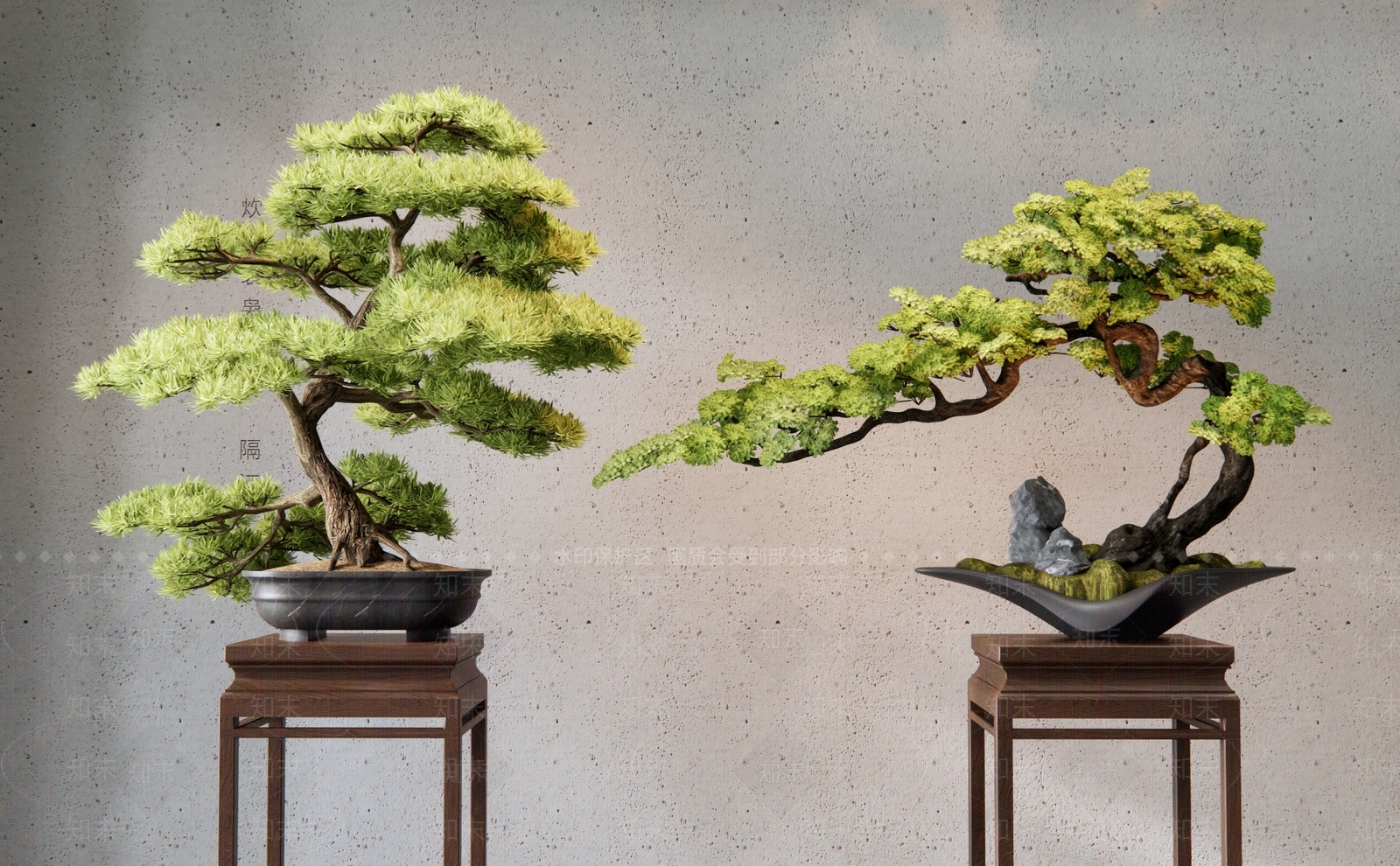 松树盆景SU模型下载【ID:1146256693】