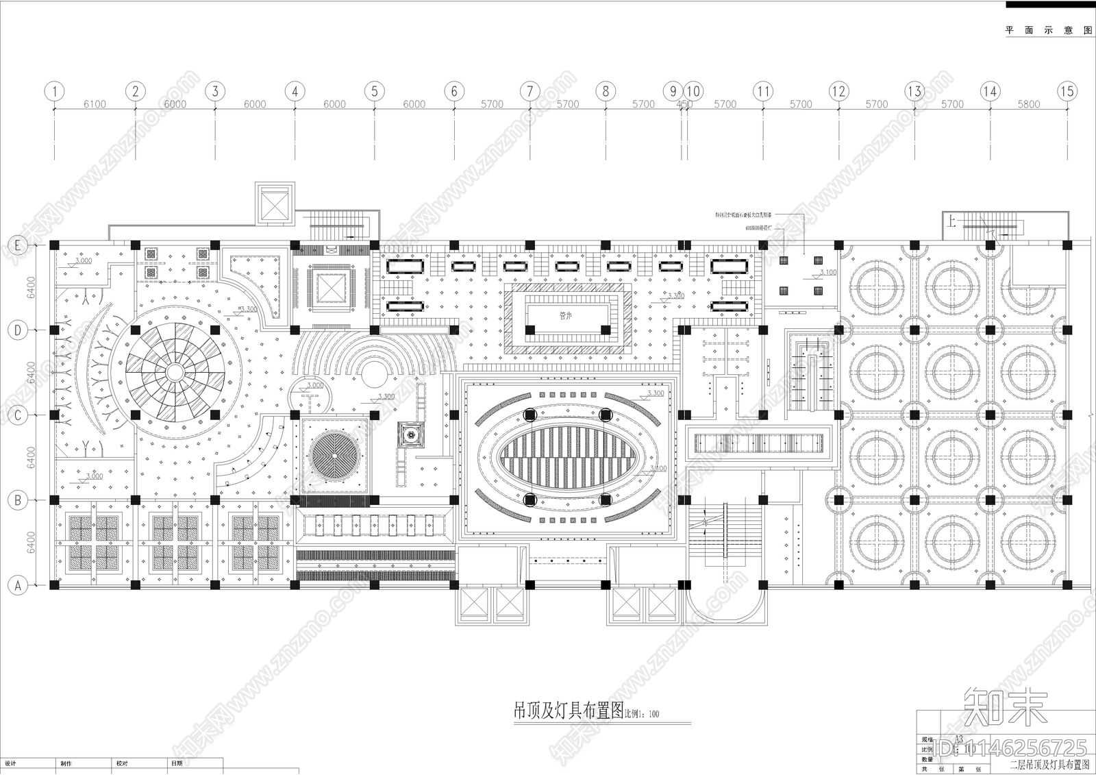 2000㎡桑拿水疗洗浴中心室内cad施工图下载【ID:1146256725】