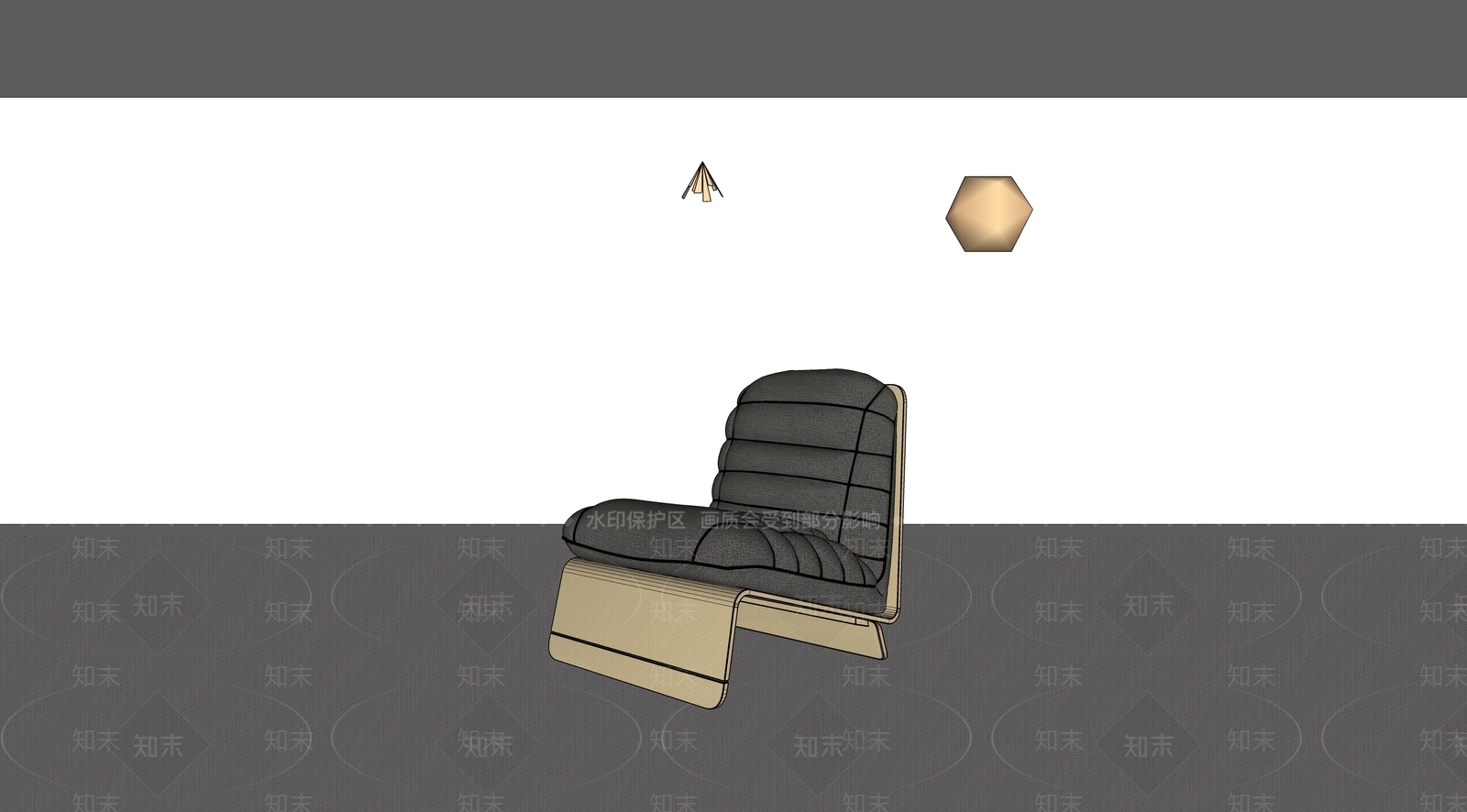 baxter现代躺椅SU模型下载【ID:1146258112】