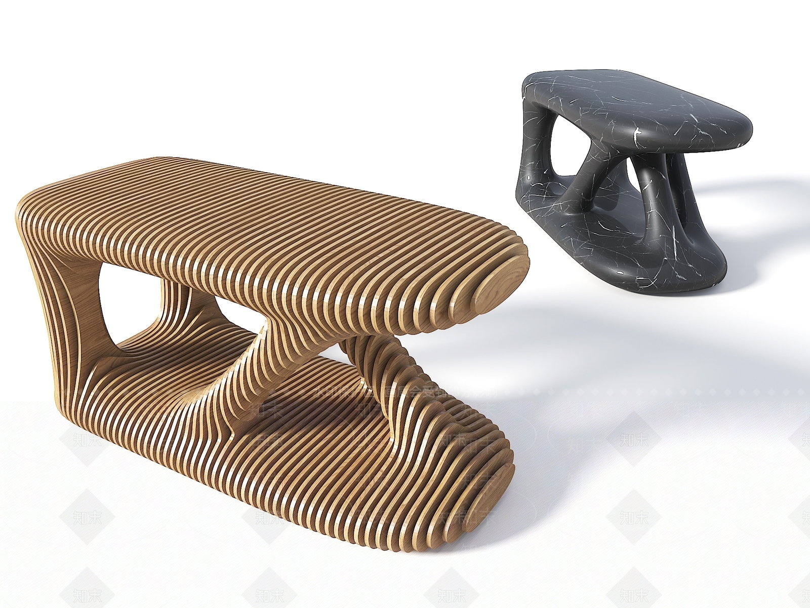 现代异形接待台3D模型下载【ID:1146268736】