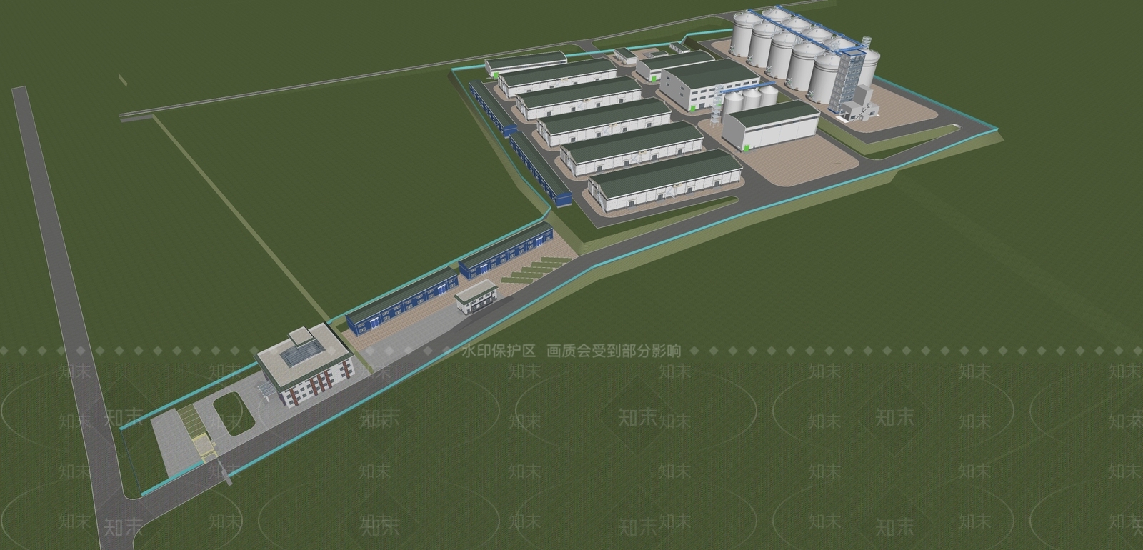 现代粮仓SU模型下载【ID:1146268929】