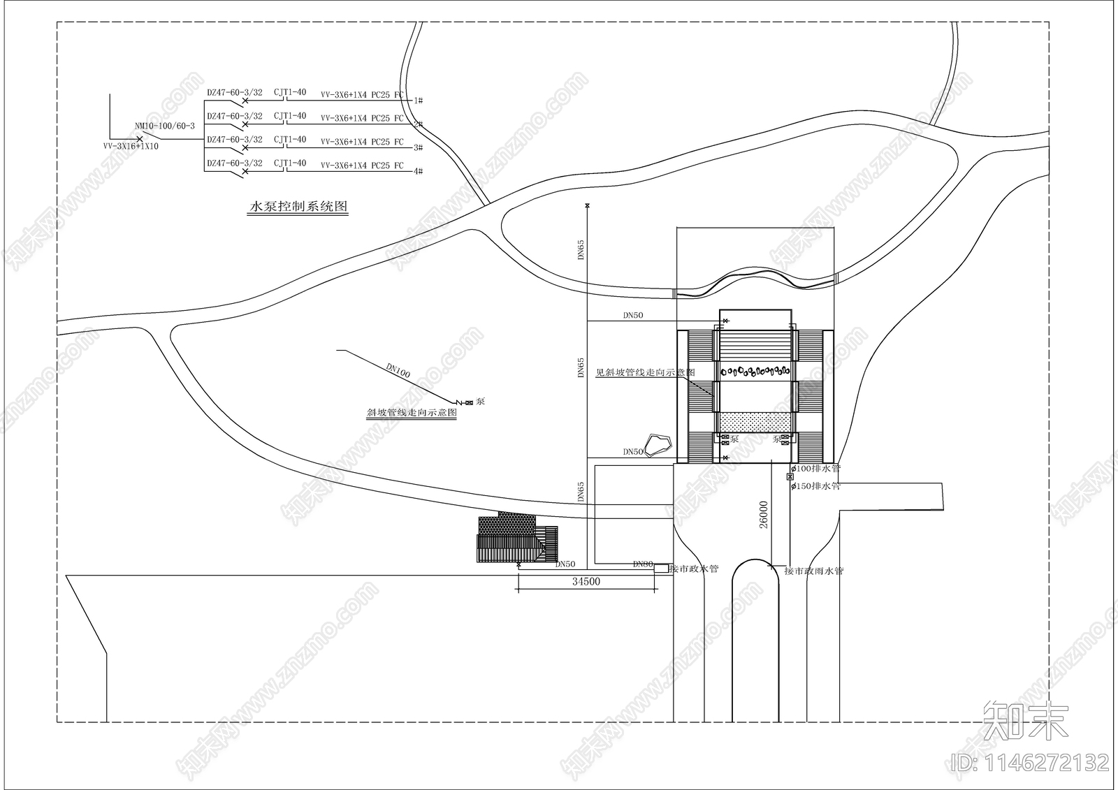 公园景观cad施工图下载【ID:1146272132】