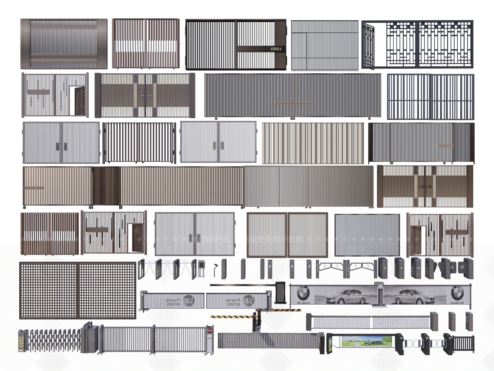 现代铁艺3D模型下载【ID:1146277302】