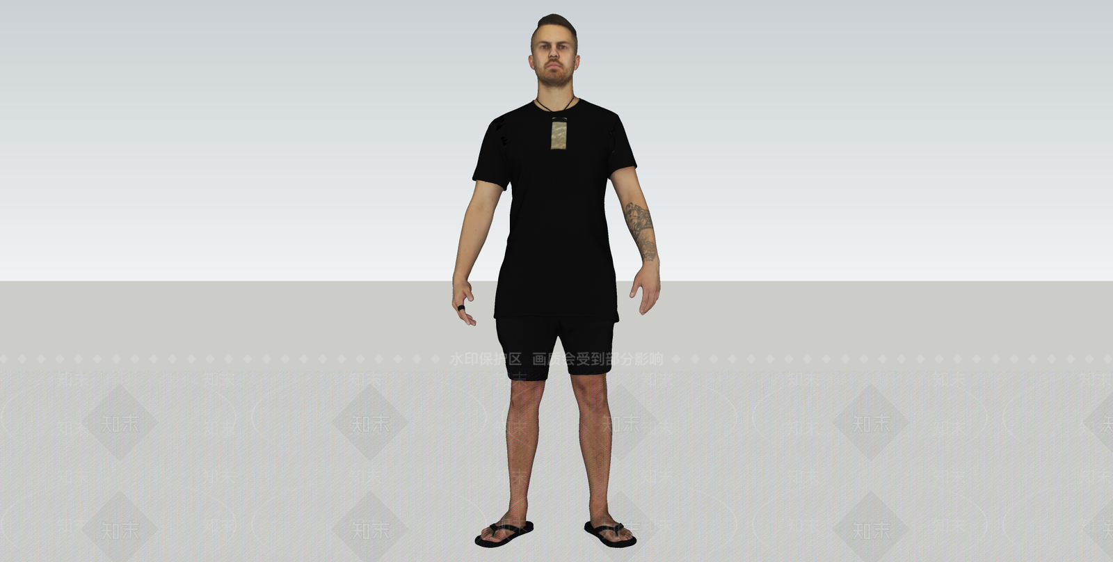 单人SU模型下载【ID:1146305926】
