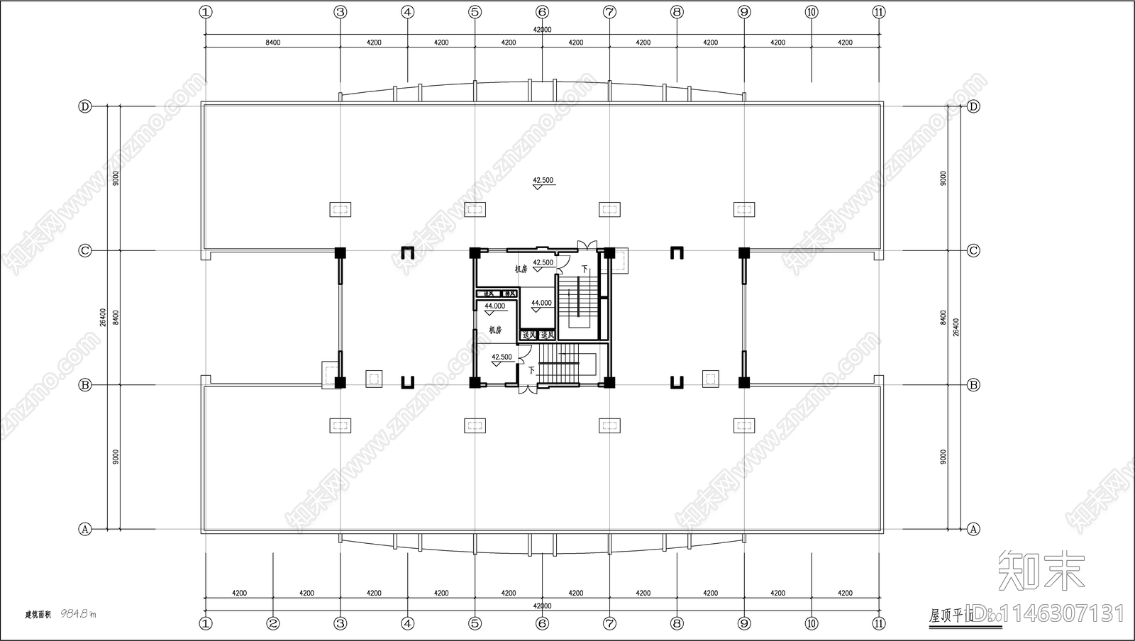 商业综合楼建筑cad施工图下载【ID:1146307131】