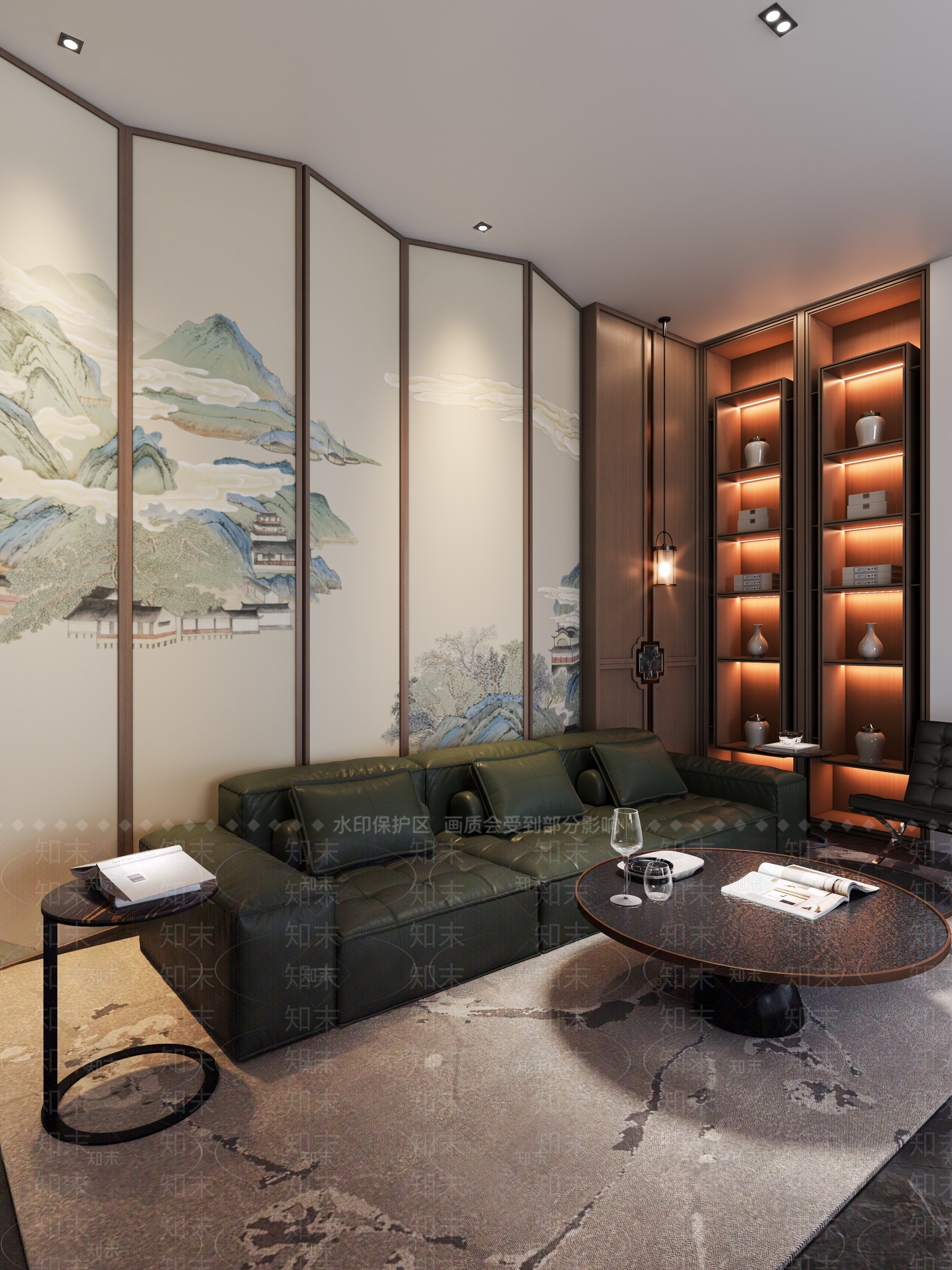 新中式包厢3D模型下载【ID:1146311003】