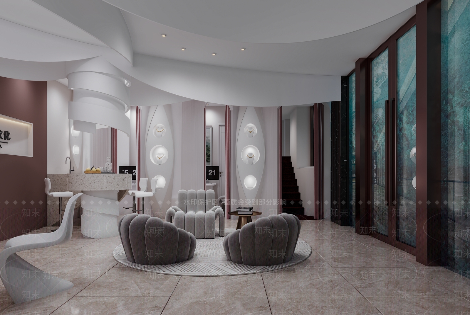 现代婚纱摄影店3D模型下载【ID:1146314028】