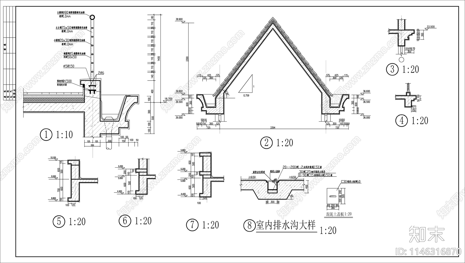 高层住宅建筑cad施工图下载【ID:1146316870】