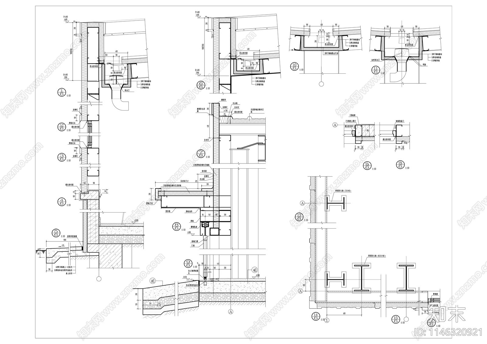 钢结构厂房建筑施工图下载【ID:1146320921】