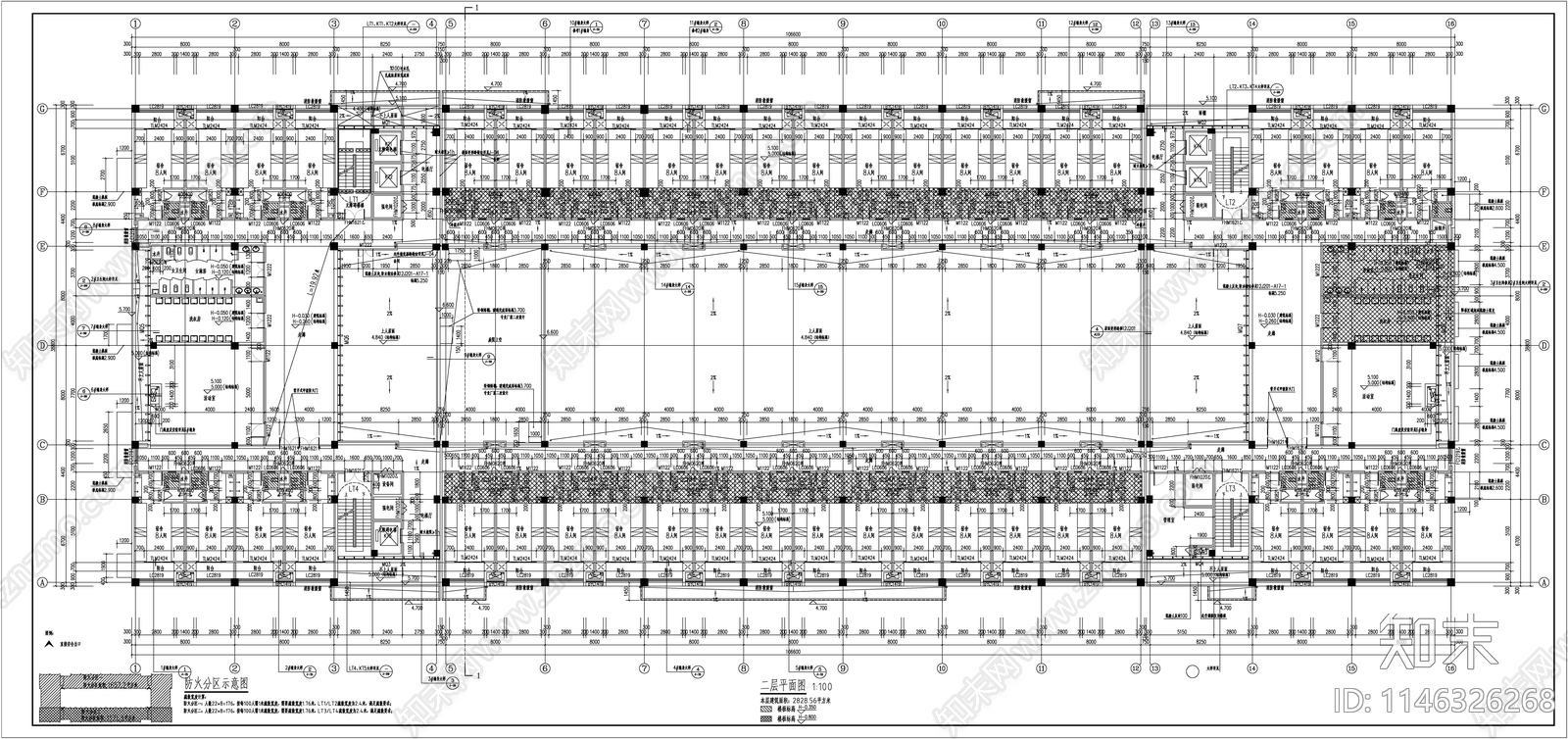 厂区生活综合楼建筑cad施工图下载【ID:1146326268】