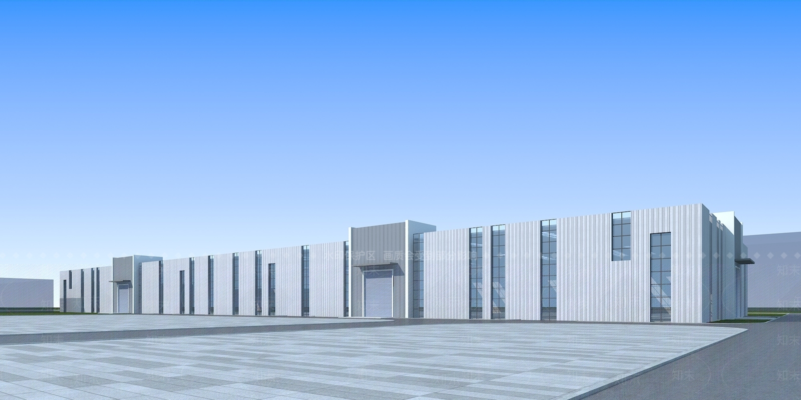 现代工业厂房3D模型下载【ID:1146329214】