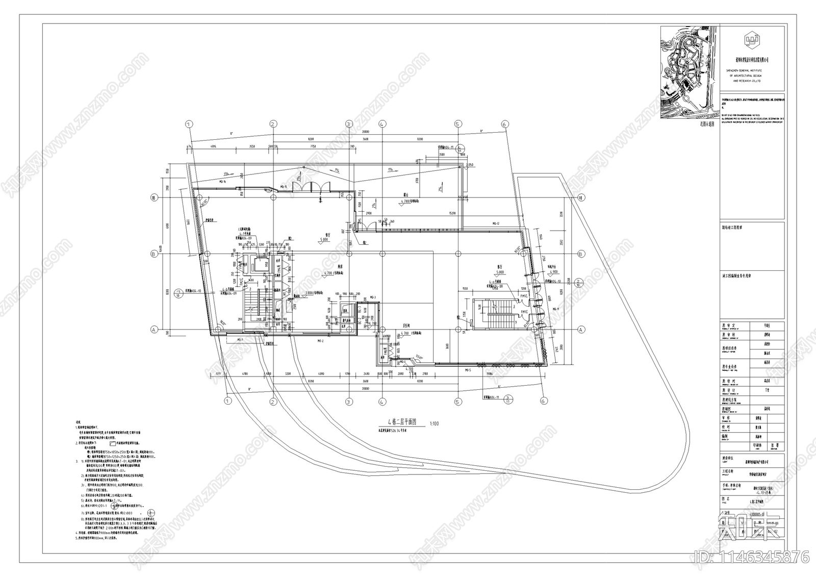 深圳华侨城欢乐海岸商业街区单体建筑cad施工图下载【ID:1146345876】