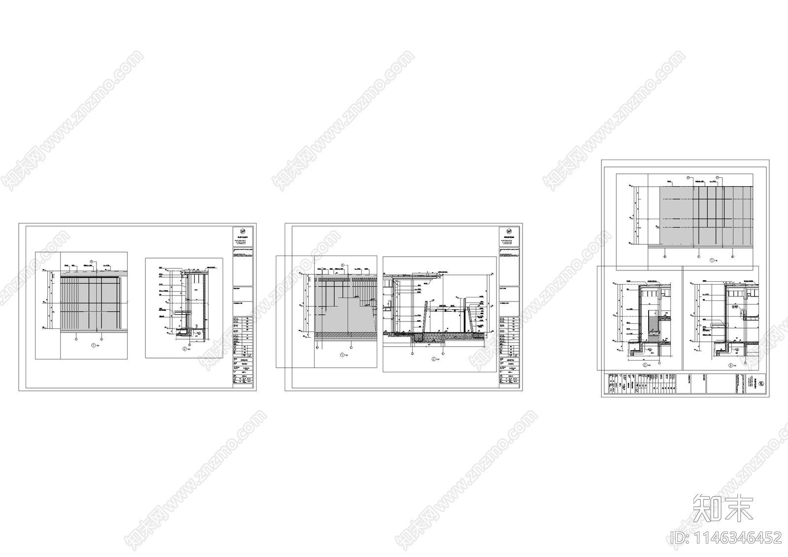 商业华侨城欢乐海岸商业街区单体建筑cad施工图下载【ID:1146346452】