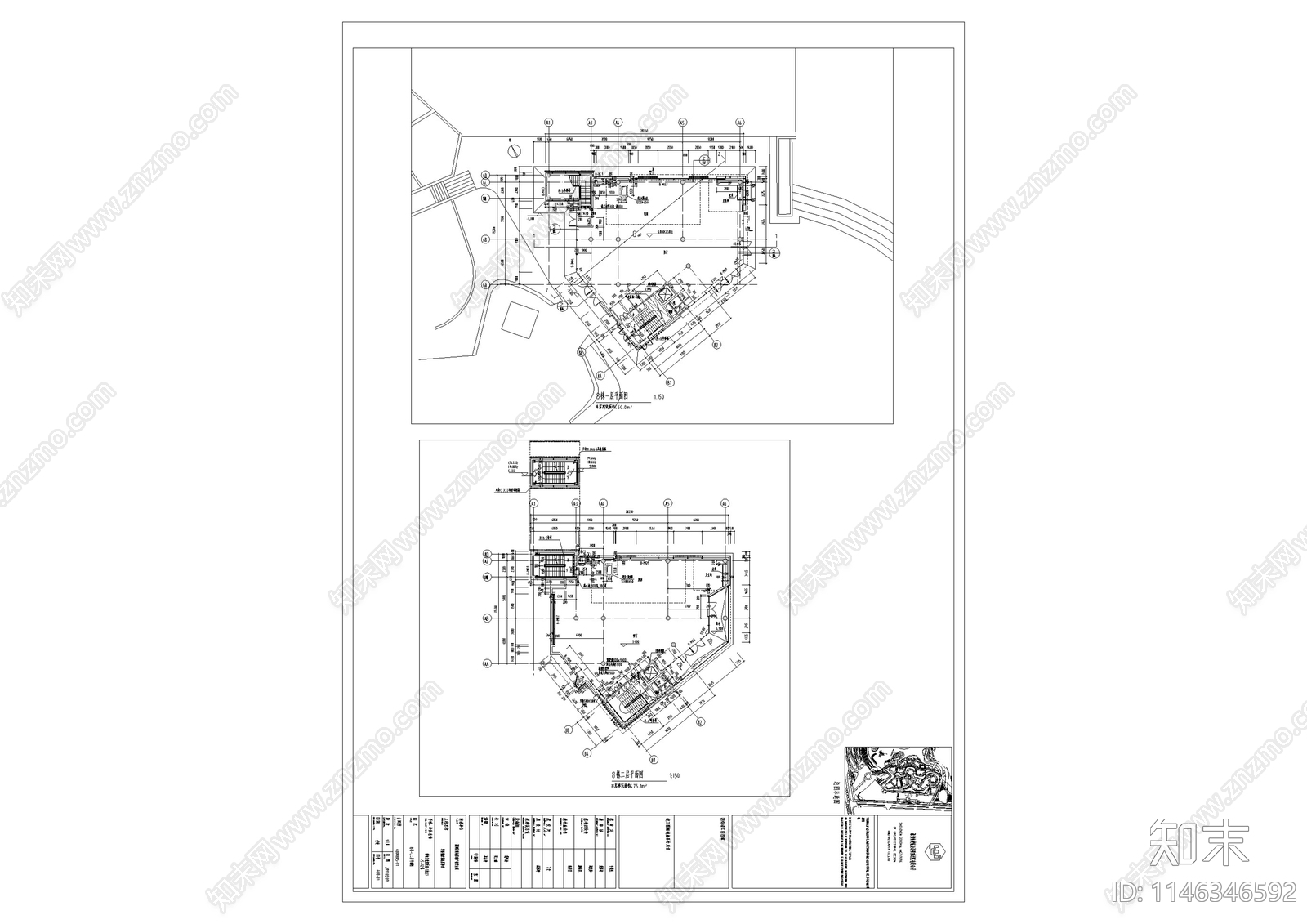 商业华侨城欢乐海岸商业街区单体建筑施工图下载【ID:1146346592】