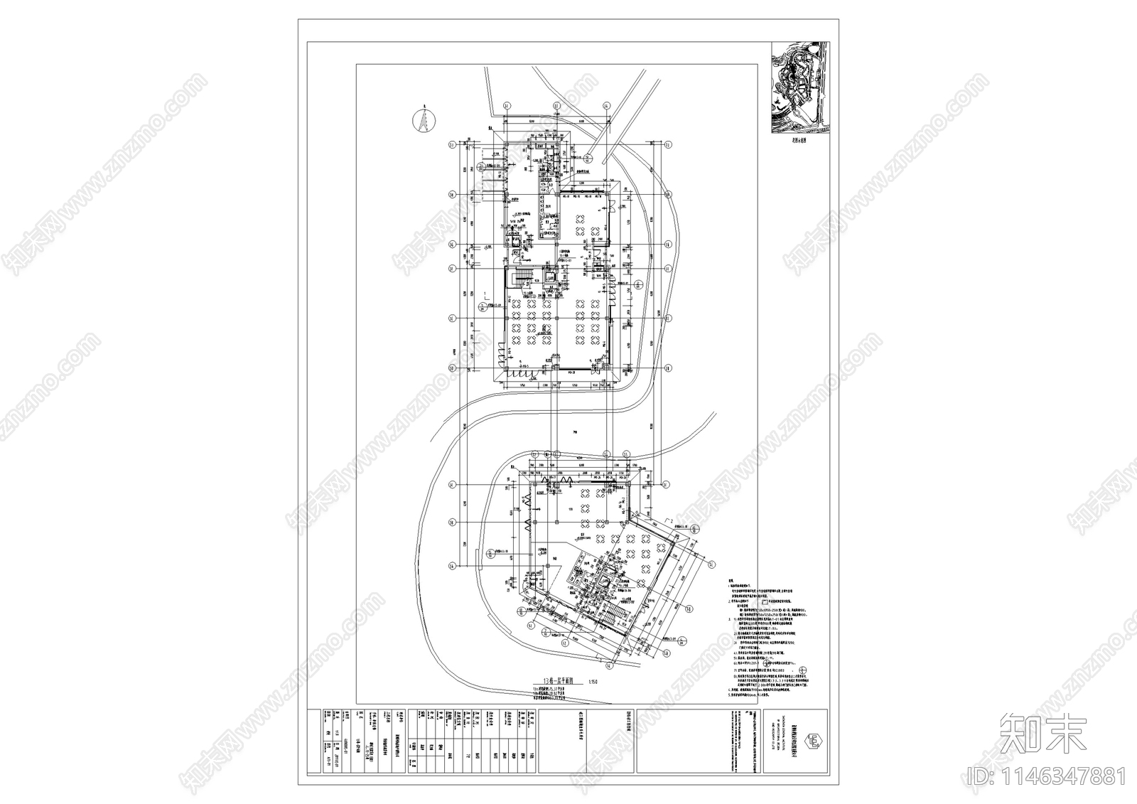 深圳华侨城欢乐海岸商业街区单体建筑cad施工图下载【ID:1146347881】