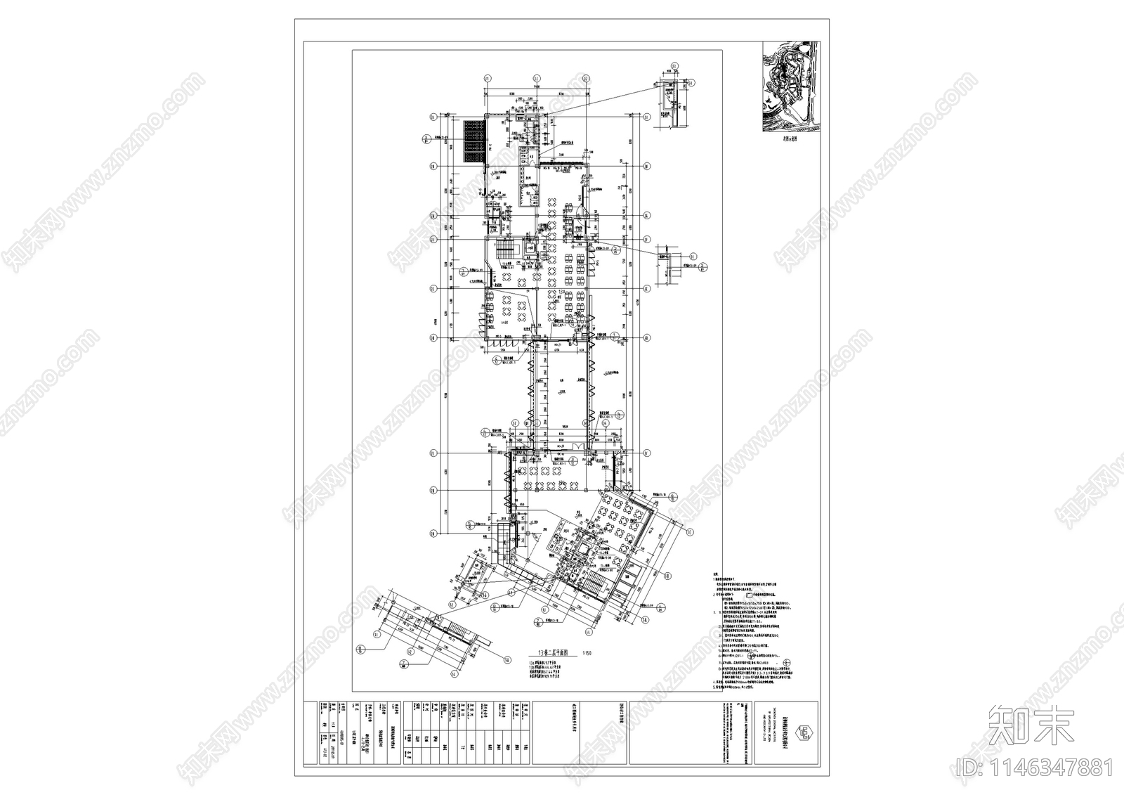 深圳华侨城欢乐海岸商业街区单体建筑cad施工图下载【ID:1146347881】