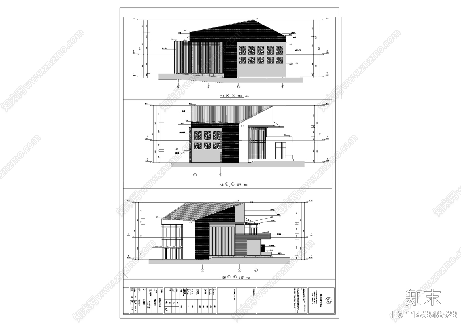 深圳华侨城欢乐海岸商业街区单体建筑cad施工图下载【ID:1146348523】