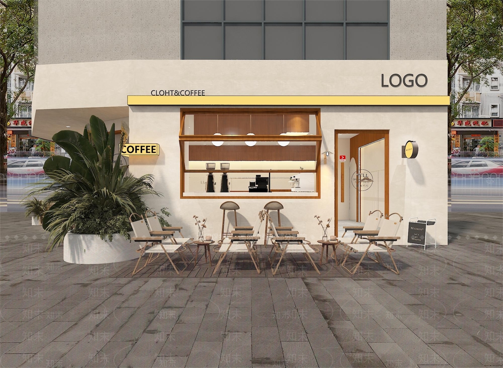 侘寂服装店3D模型下载【ID:1146350448】