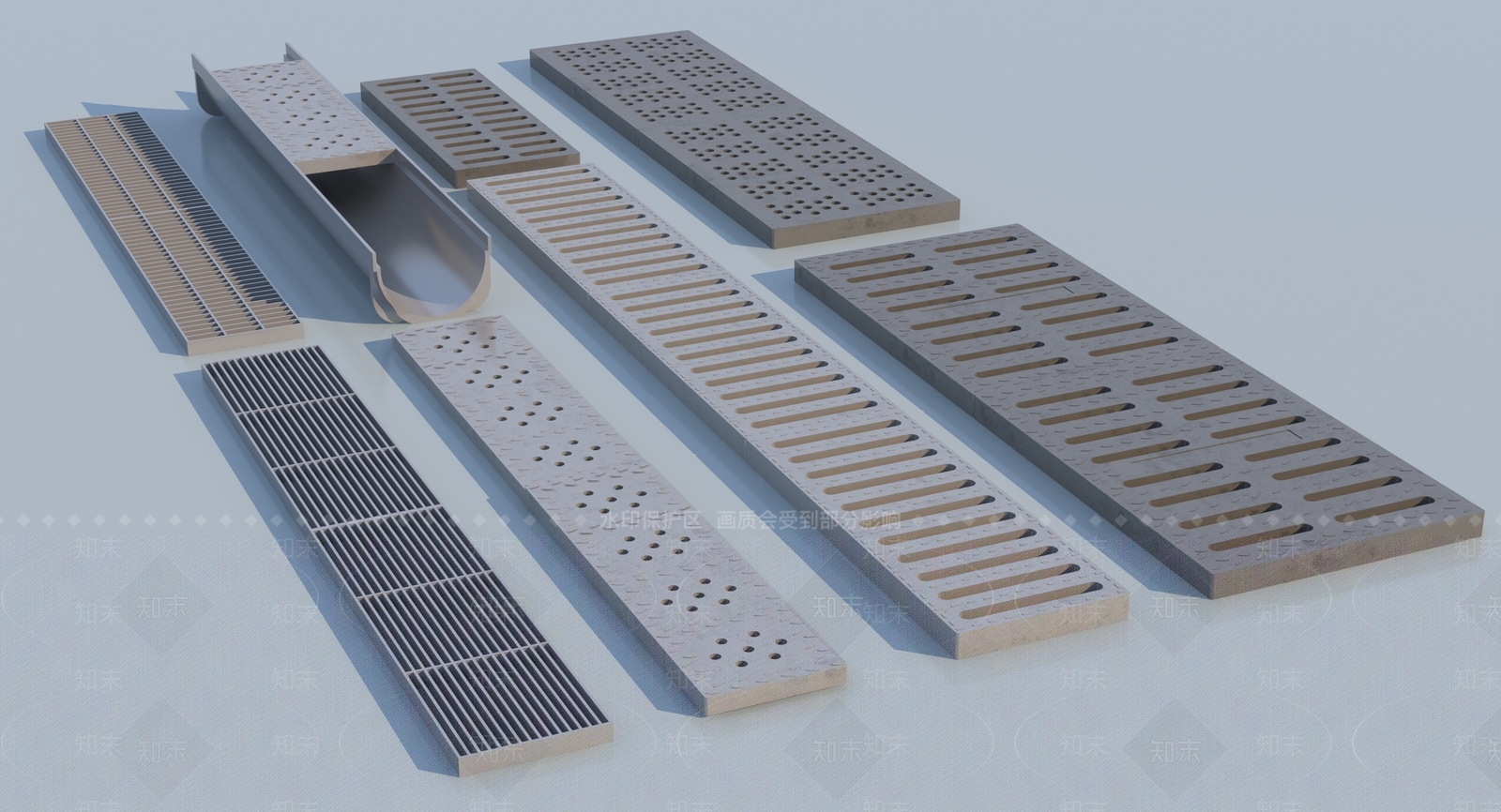 现代井盖3D模型下载【ID:1146356447】