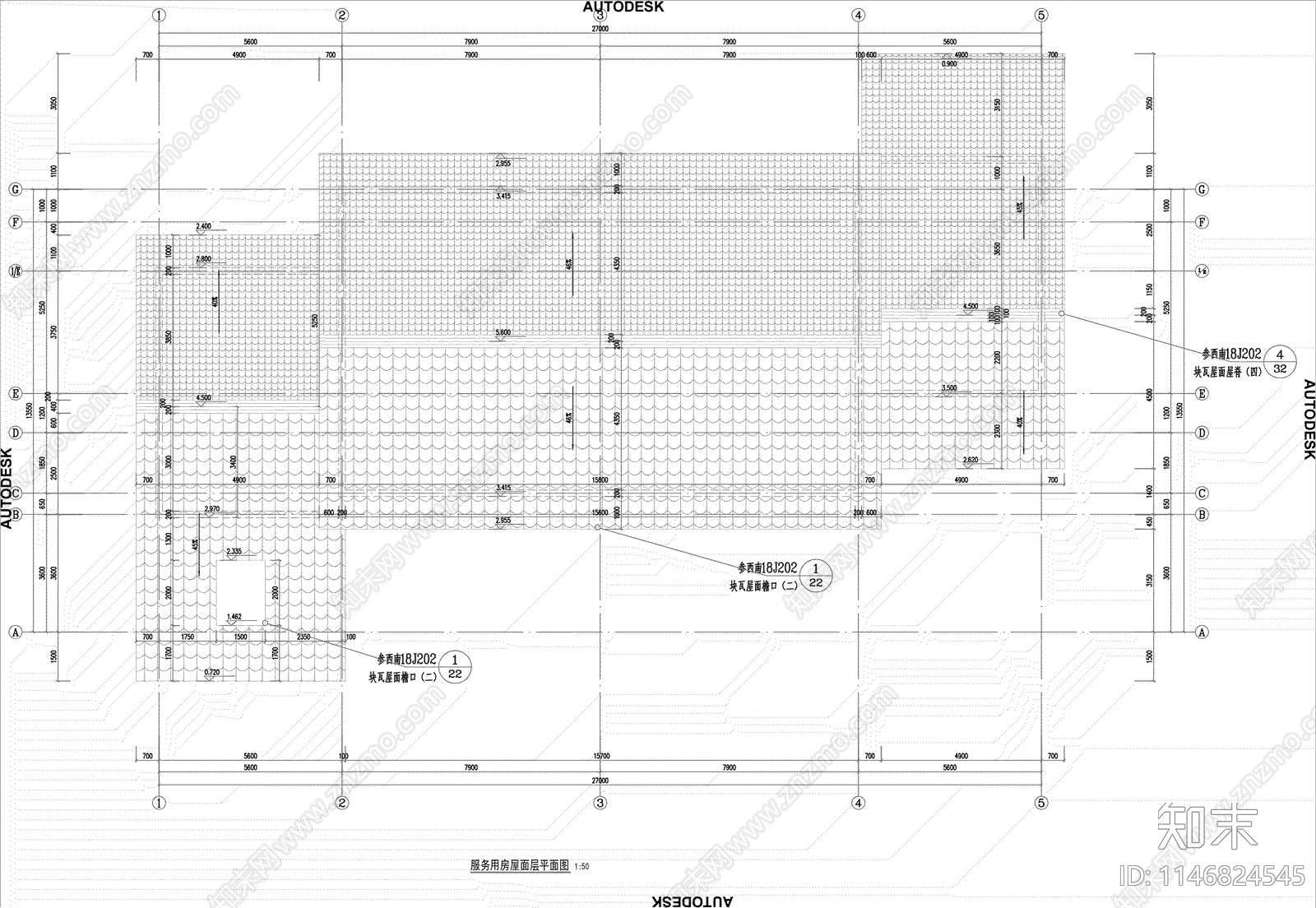 服务区公共厕所建筑施工图下载【ID:1146824545】