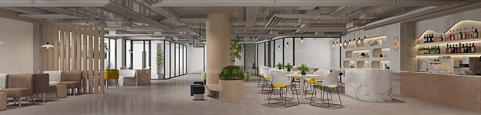 现代休息区3D模型下载【ID:1146358224】