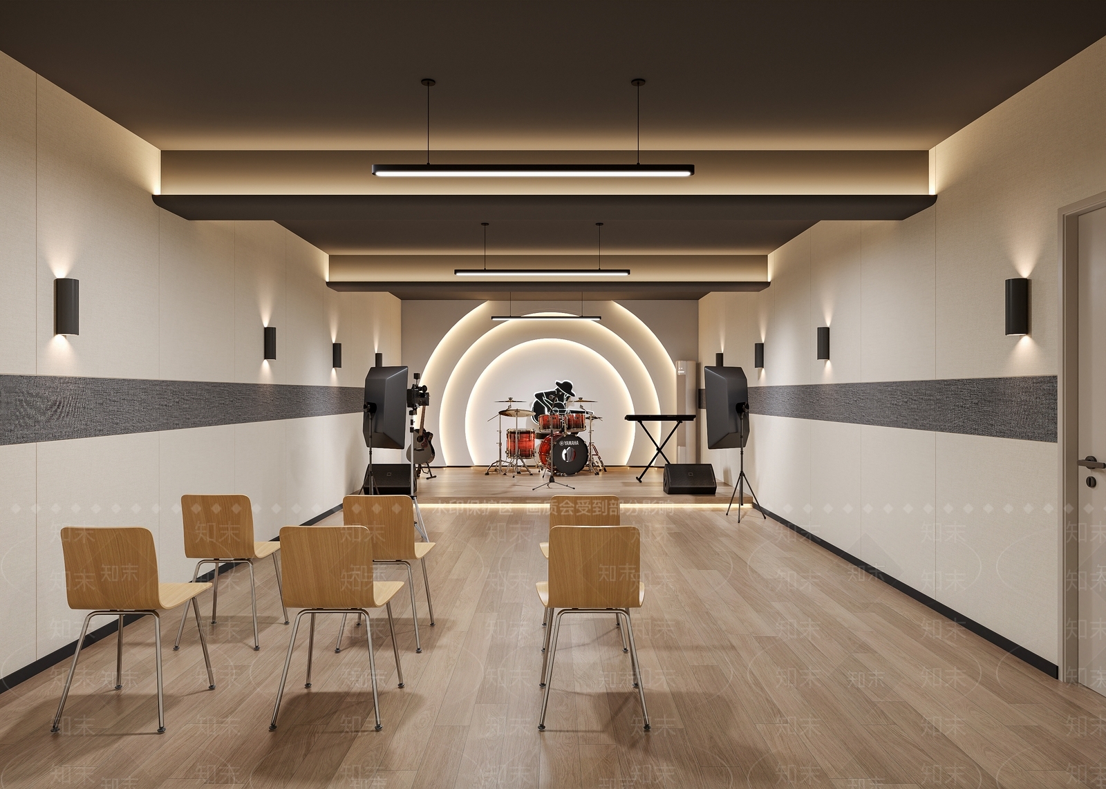 现代音乐直播间3D模型下载【ID:1146358507】