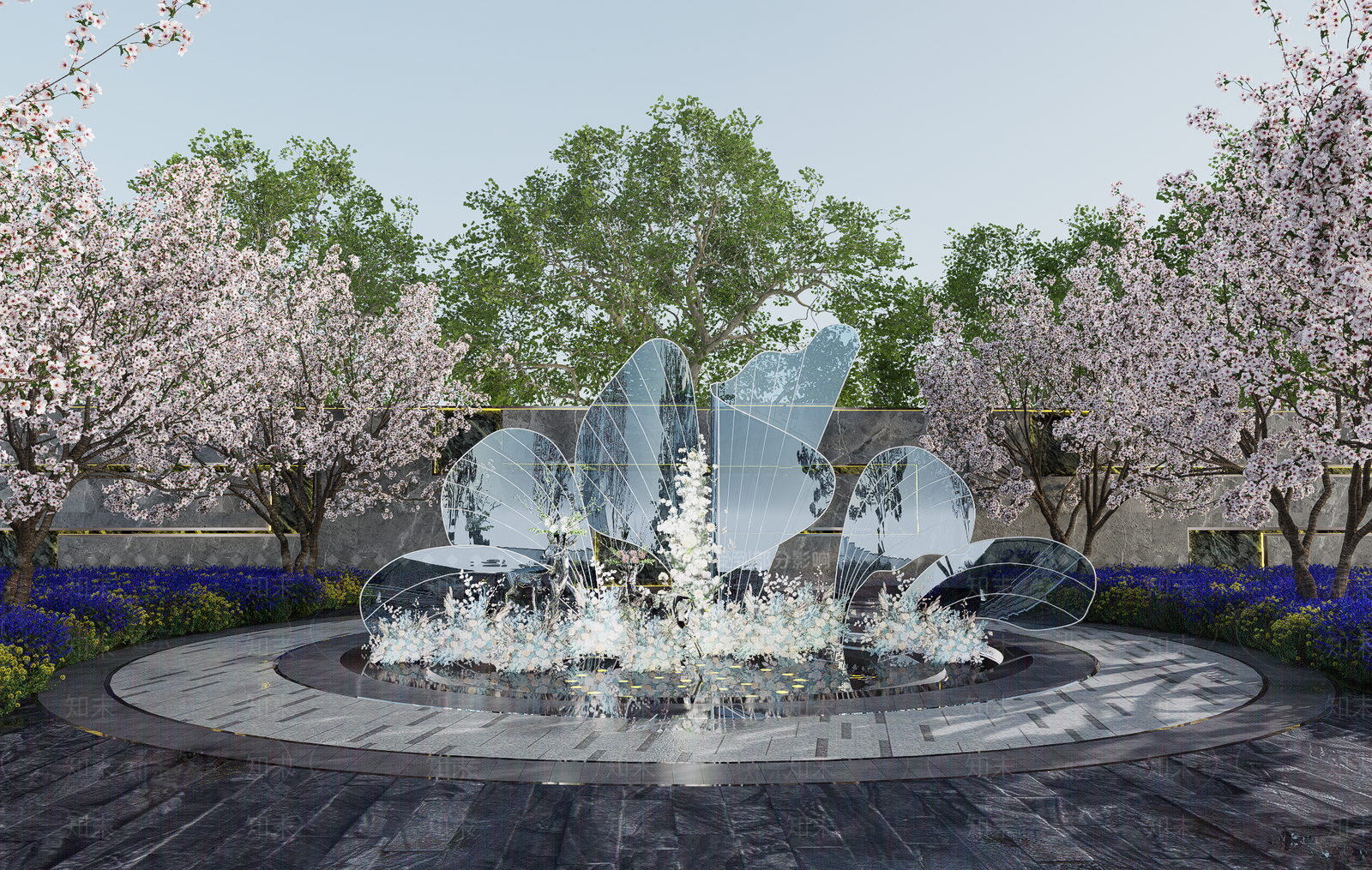 现代梅花鹿雕塑小品SU模型下载【ID:1146358798】