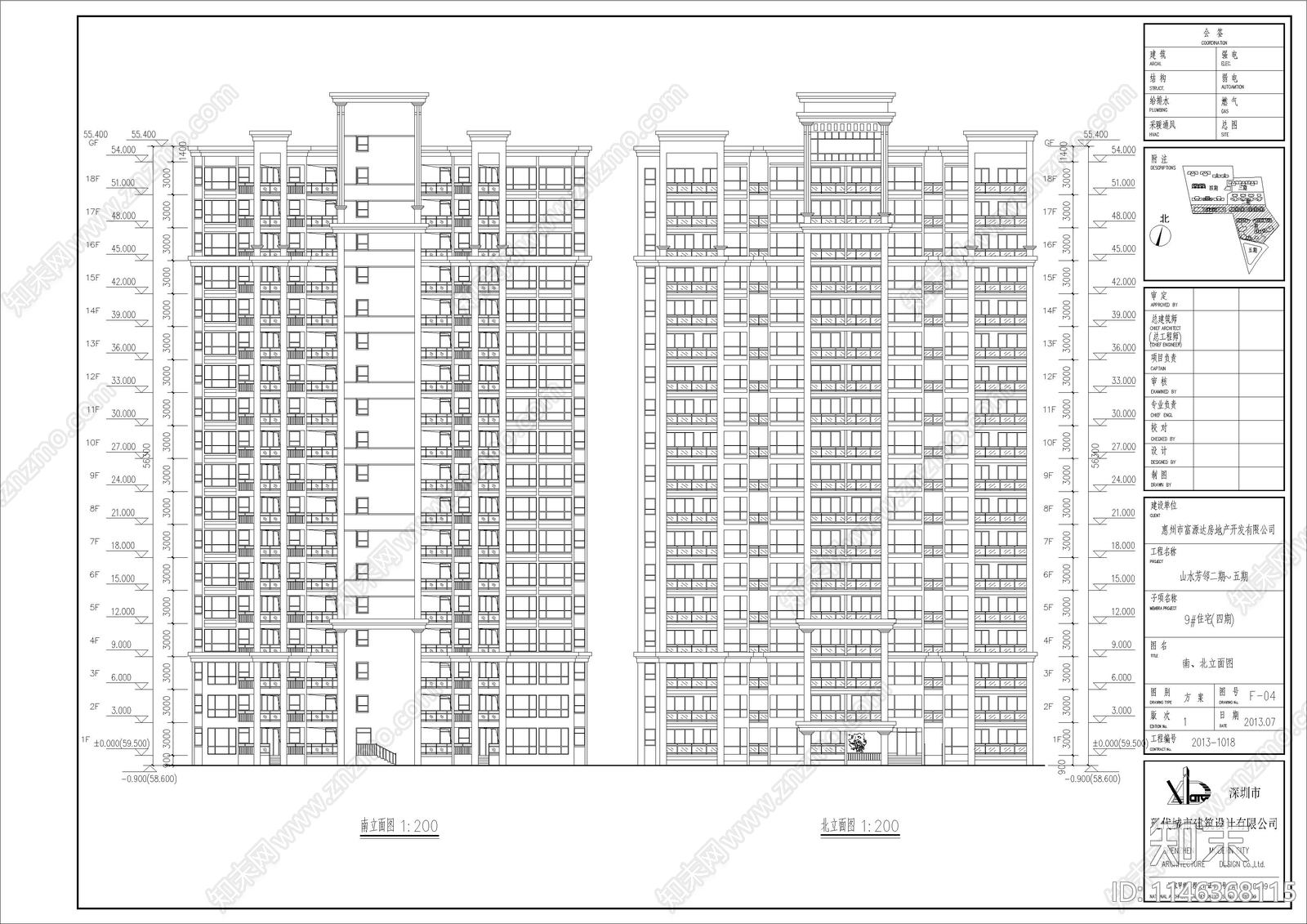 简约欧式风格塔式住宅楼建筑cad施工图下载【ID:1146368115】