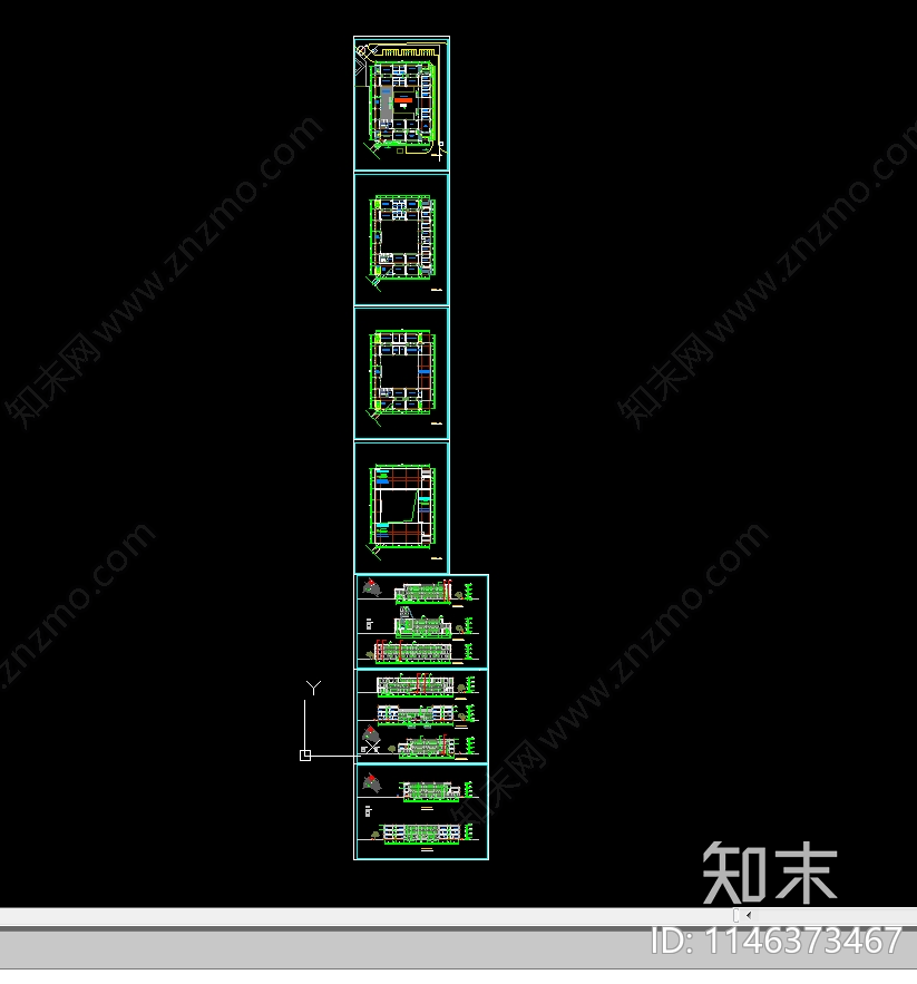 教学楼cad施工图下载【ID:1146373467】