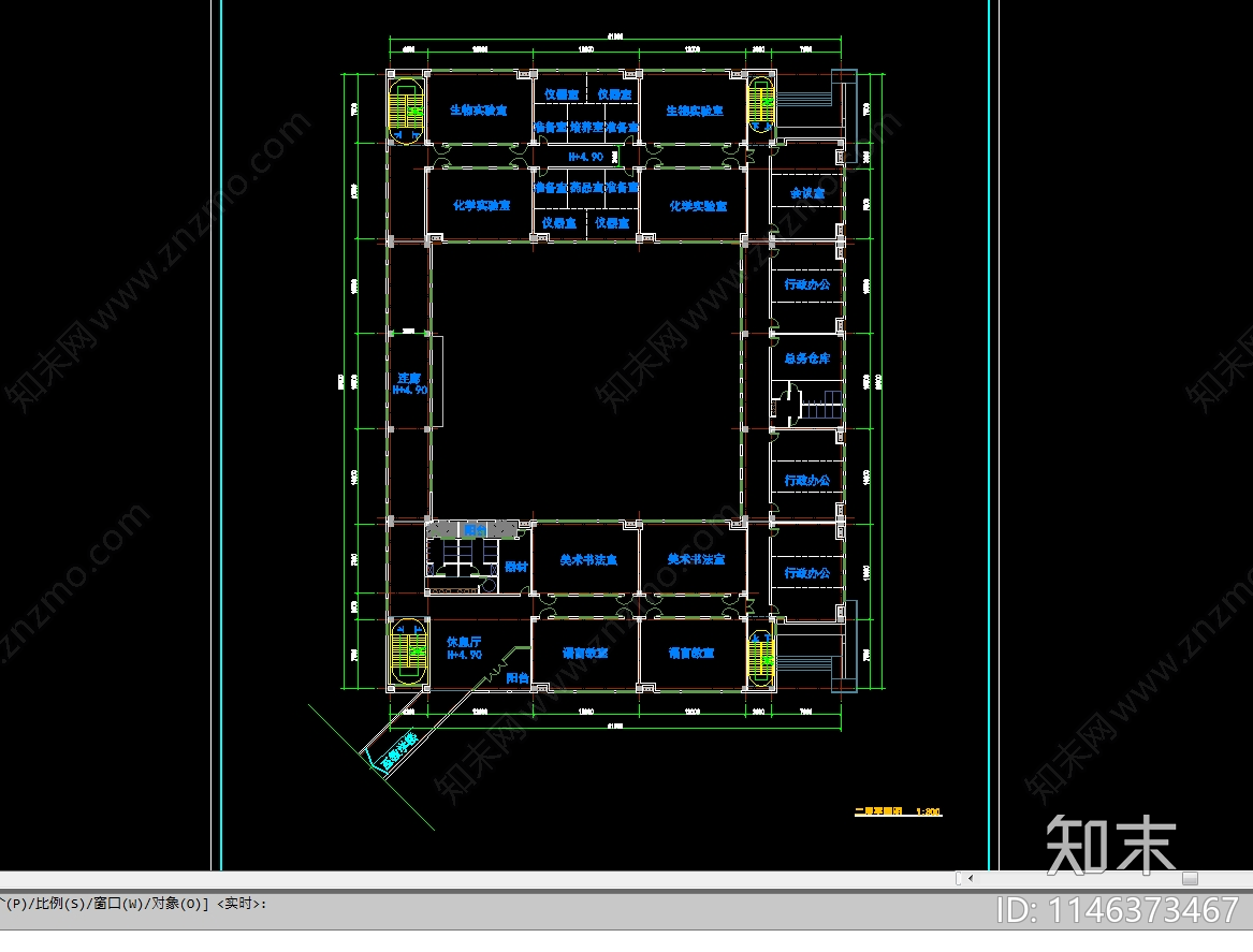 教学楼cad施工图下载【ID:1146373467】