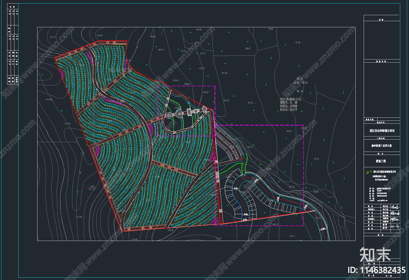 18套公墓陵园建筑景观规划平面图施工图下载【ID:1146382435】