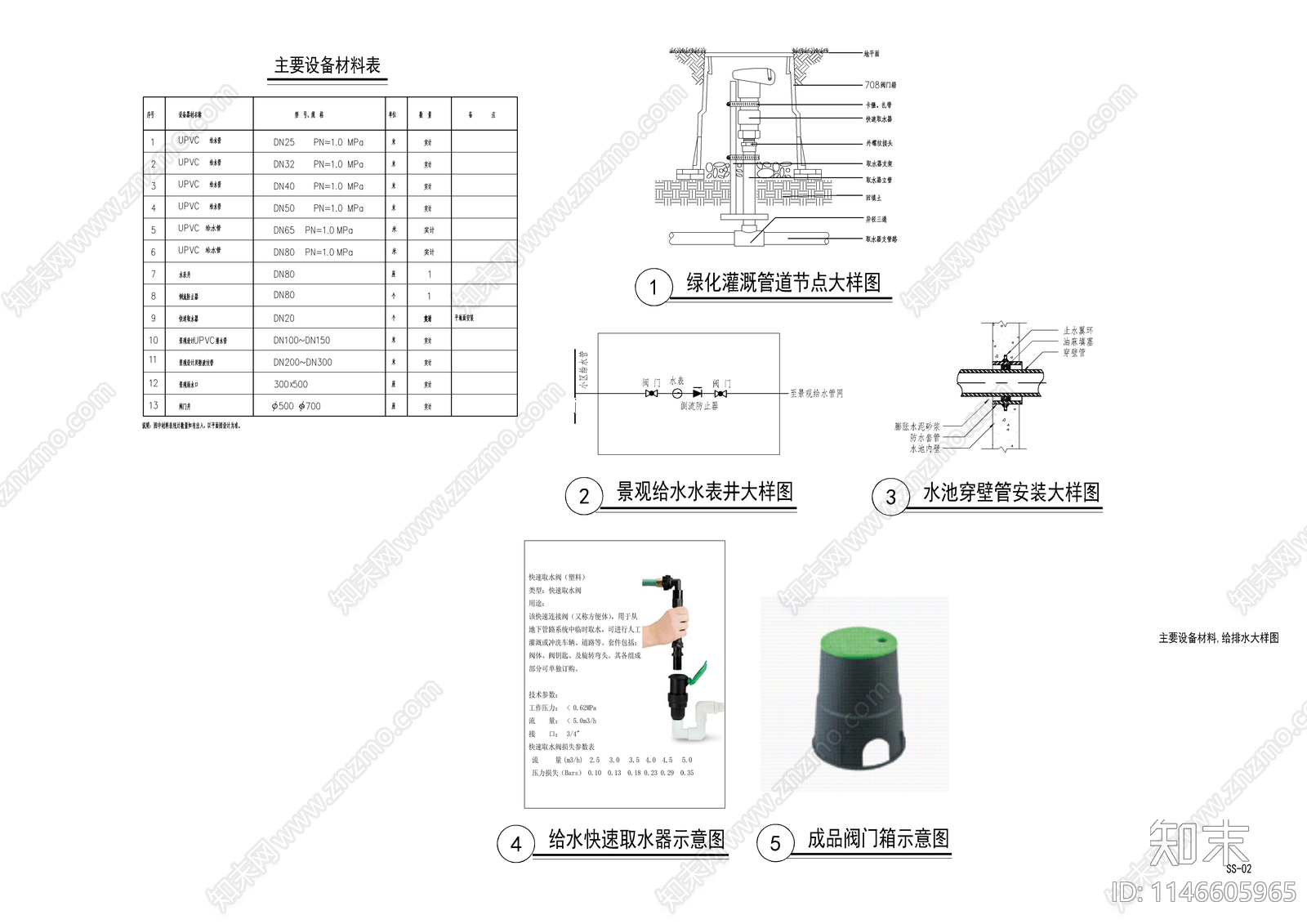 新中式示范区给排水电气系统cad施工图下载【ID:1146605965】