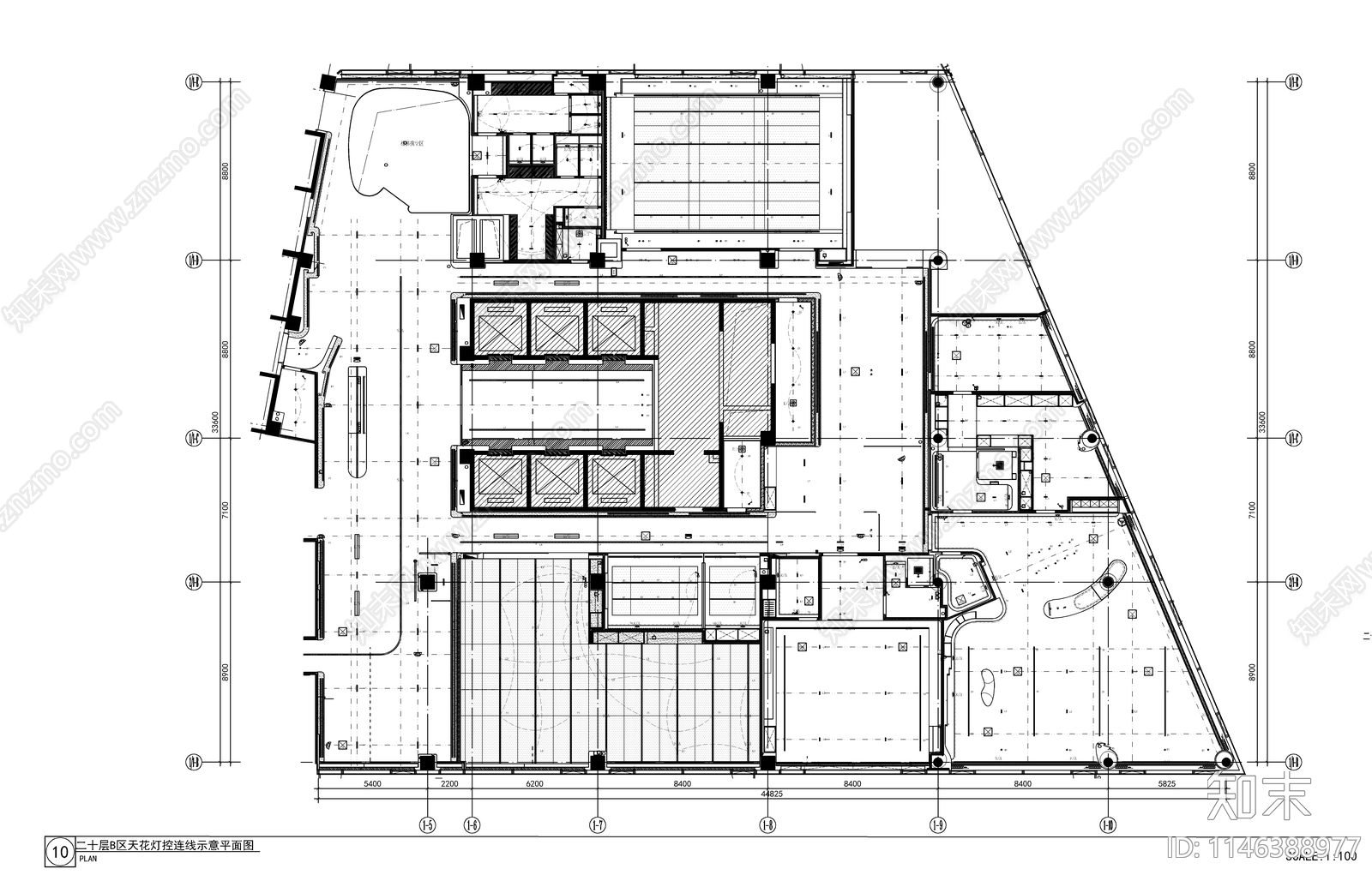 现代办公室室内设计全套图纸施工图下载【ID:1146388977】