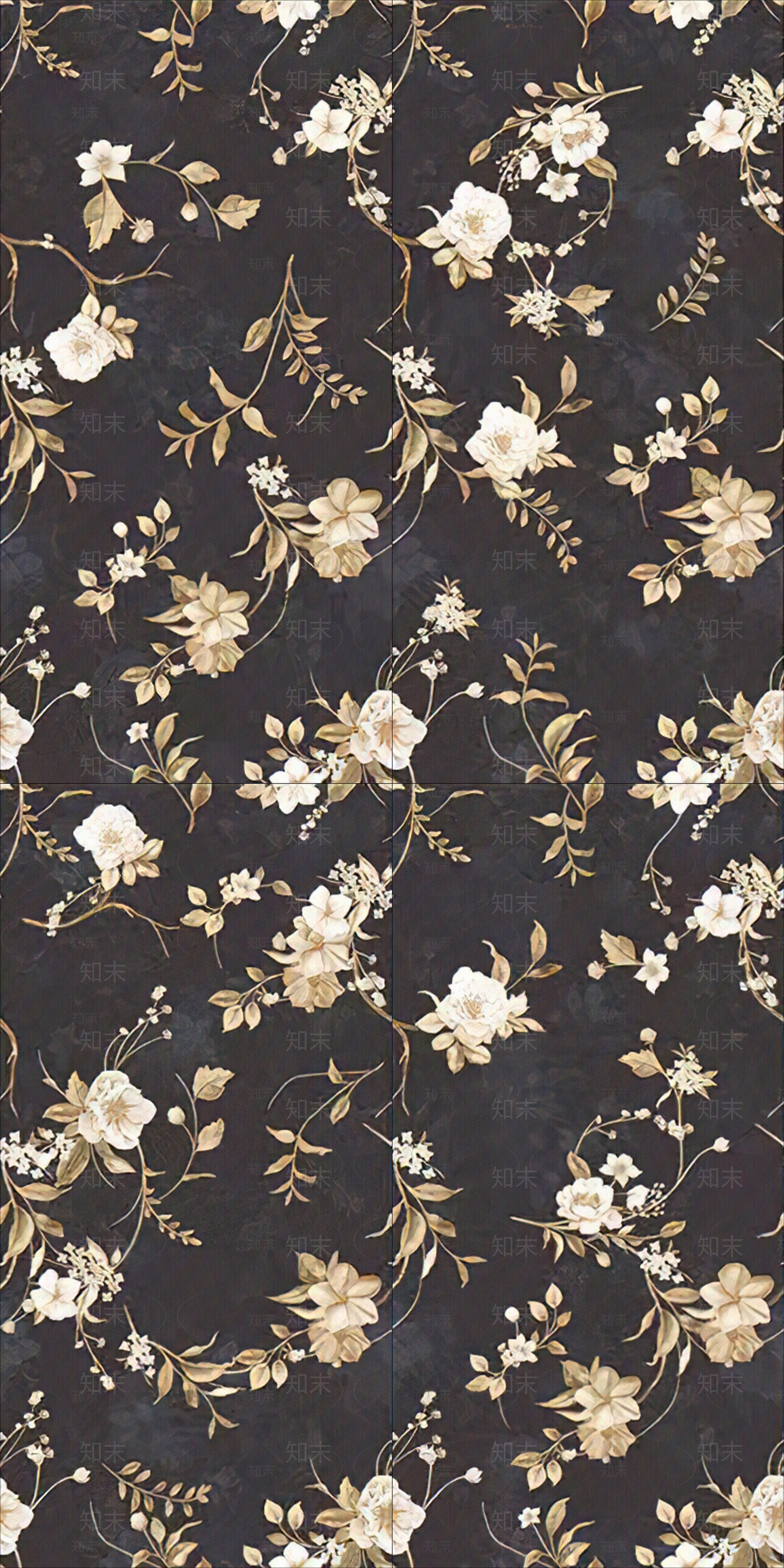 深色古典花砖贴图下载【ID:1146390775】