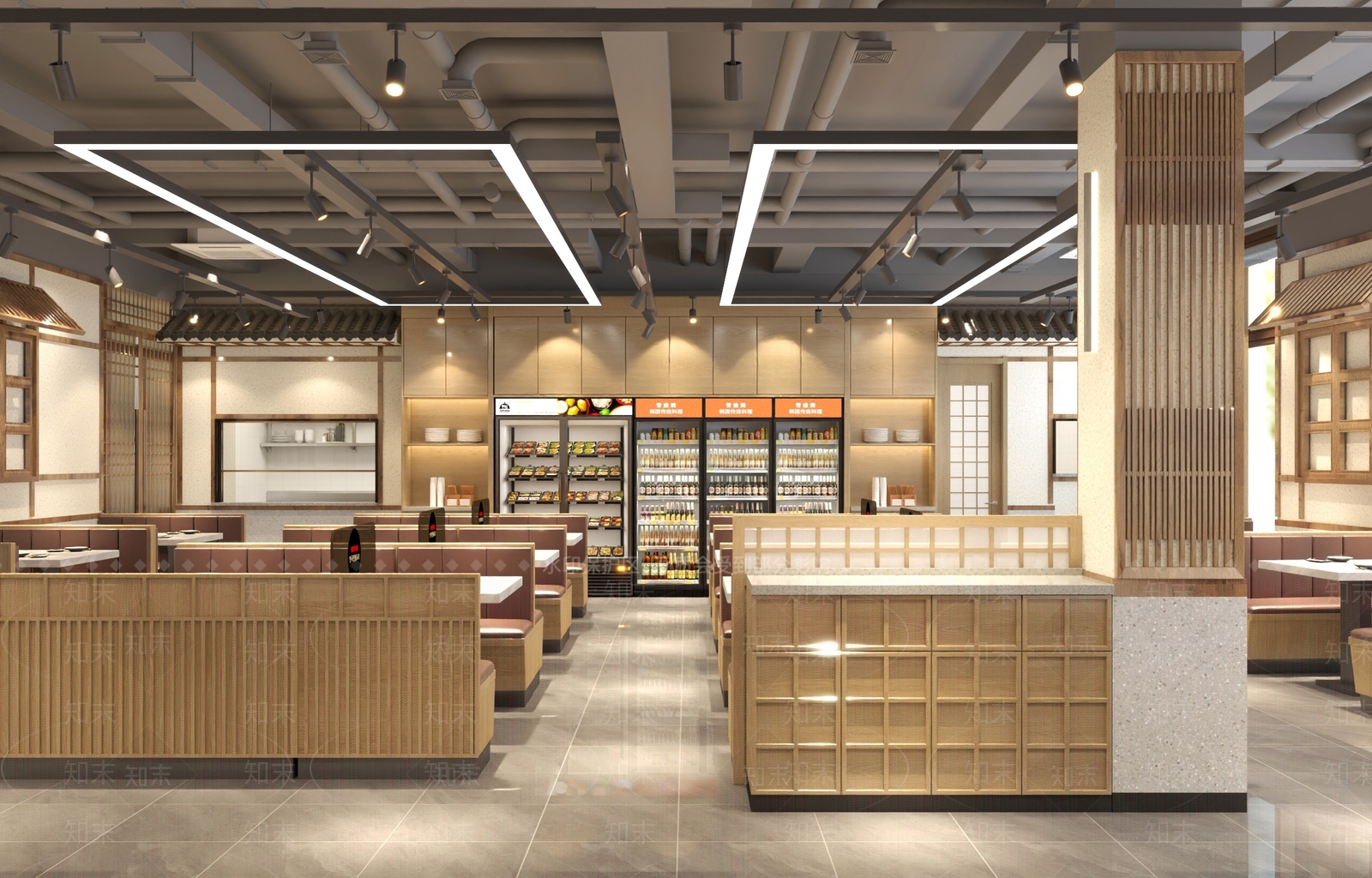 现代快餐店3D模型下载【ID:1214067043】