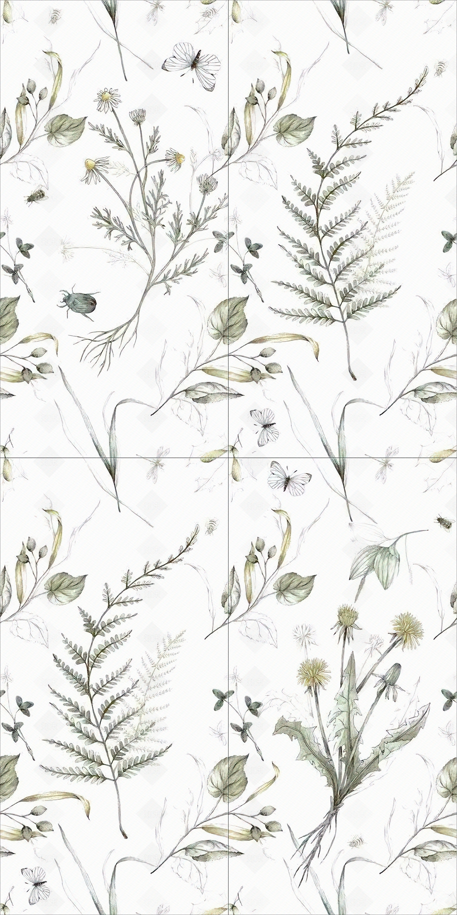 网红绿色小花图贴图下载【ID:1146410974】