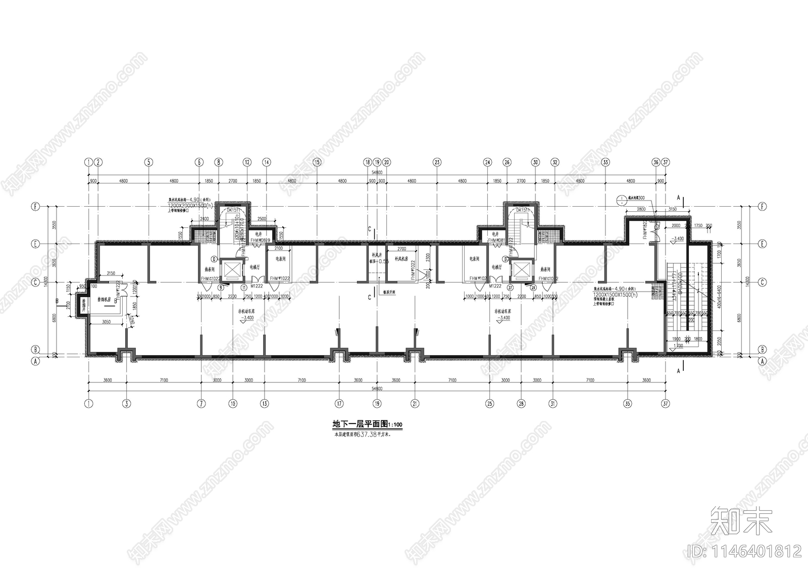 9层中式高层建筑cad施工图下载【ID:1146401812】